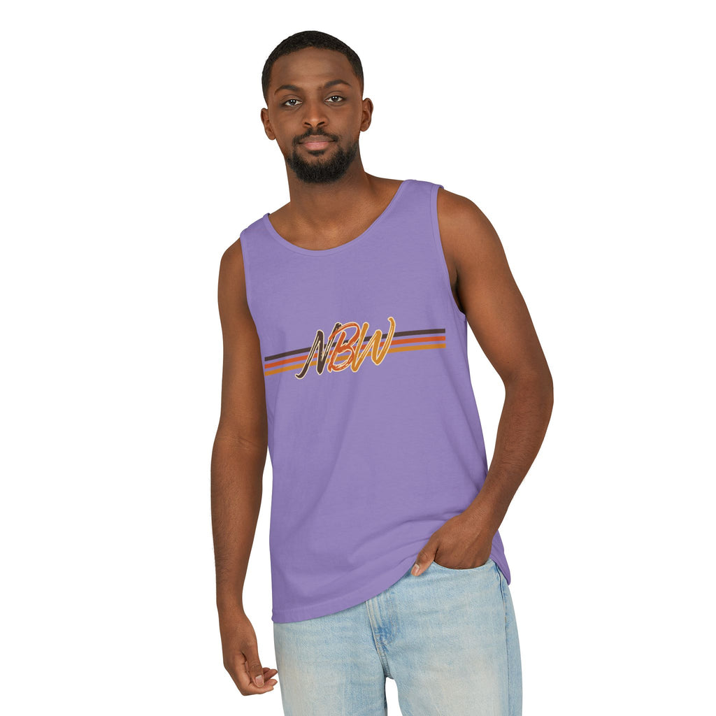NBW Retro Stripe Tank Top — Vintage-Inspired Athletic Summer Tee