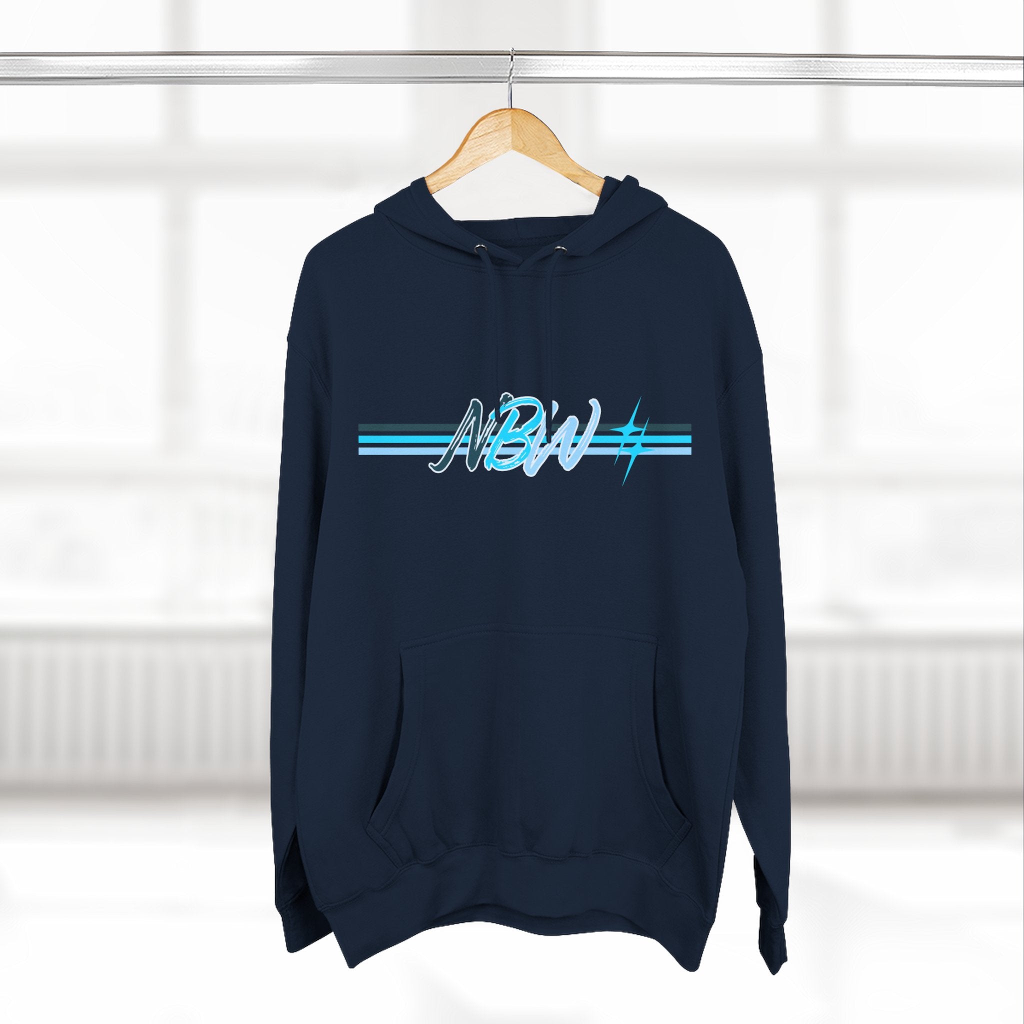 NBW Butterfly Circuit Hoodie — Retro Tech Graphic Fleece Hoodie