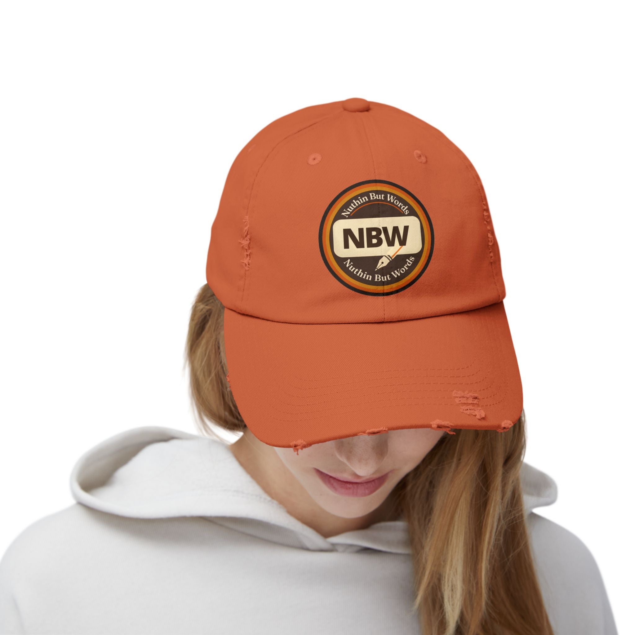Distressed NBW Logo Cap — Vintage Baseball Hat