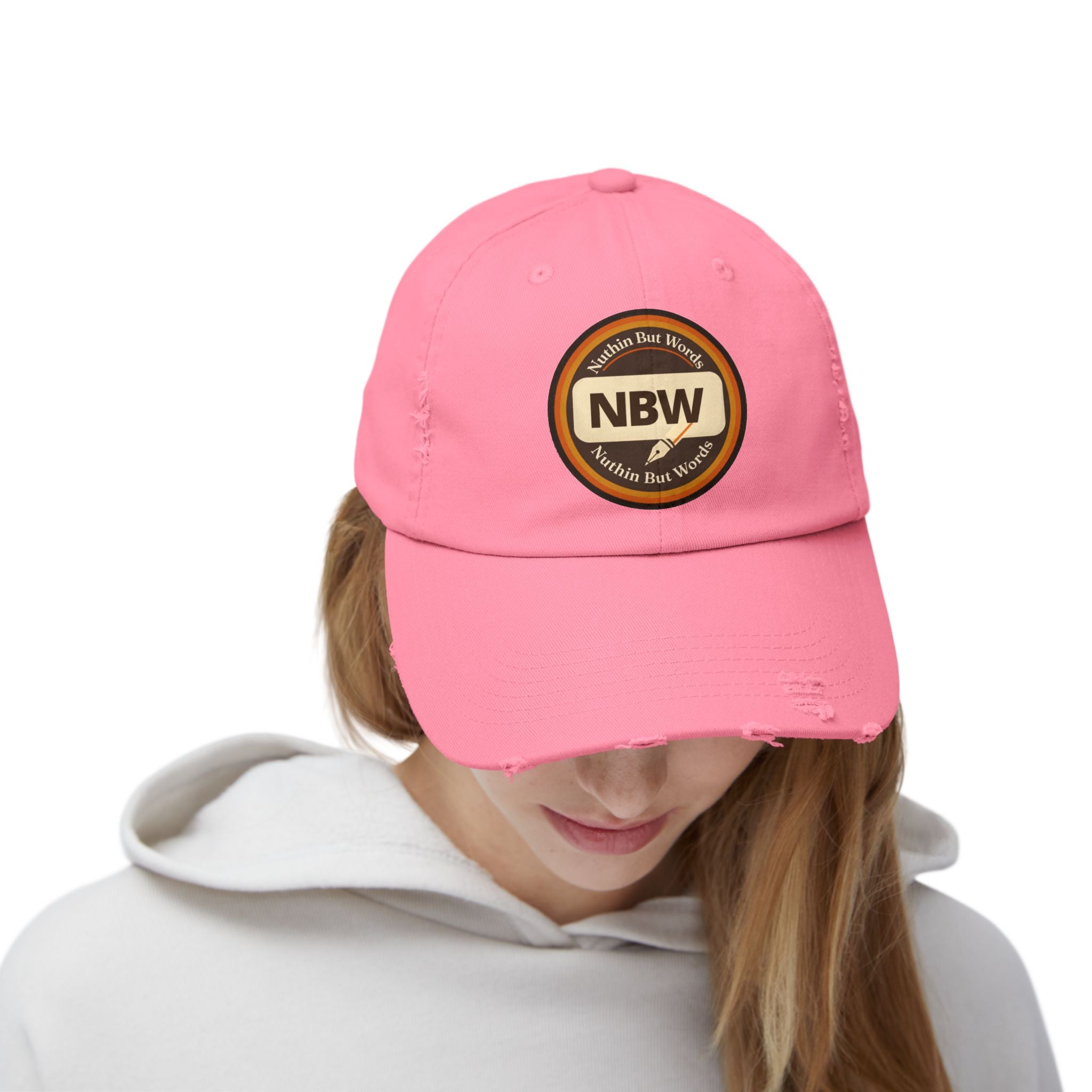 Distressed NBW Logo Cap — Vintage Baseball Hat