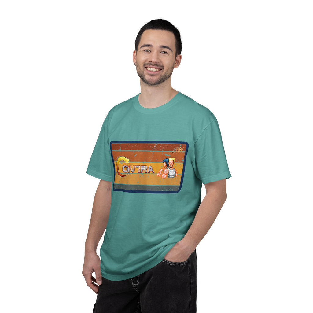 NBW Retro Gaming T-Shirt — 'Contra' Pixel Art Vintage Arcade Tee