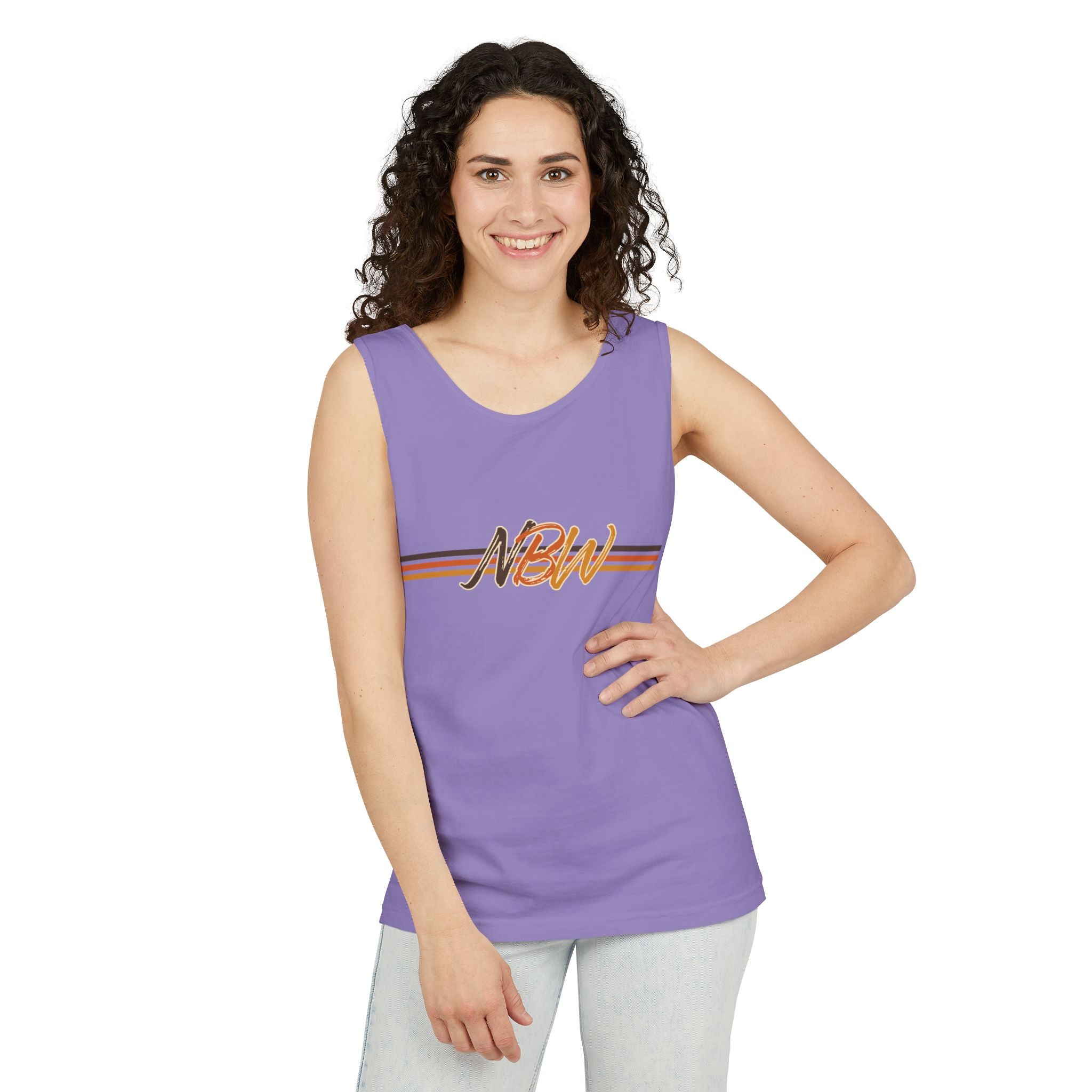NBW Retro Stripe Tank Top — Vintage-Inspired Athletic Summer Tee