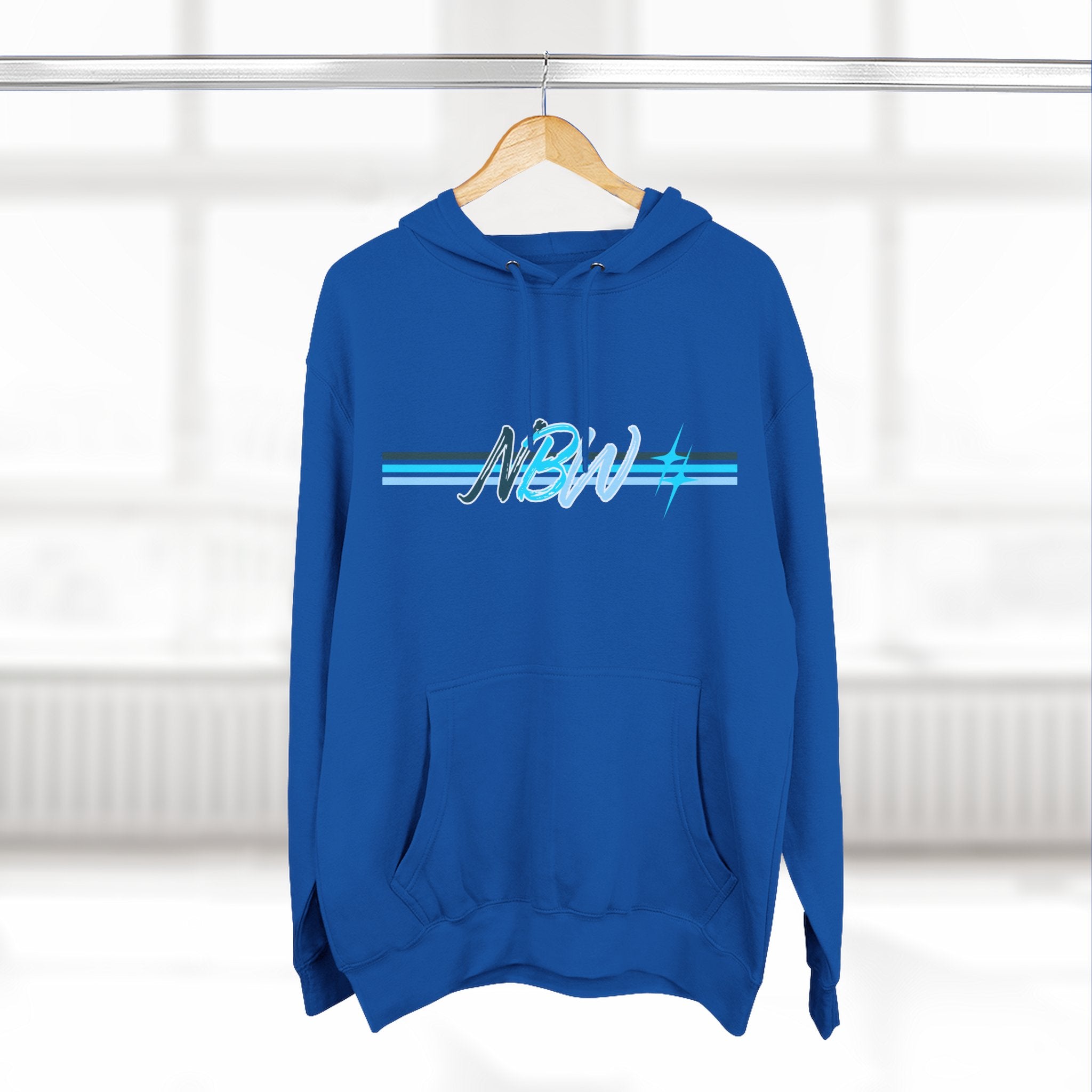 NBW Butterfly Circuit Hoodie — Retro Tech Graphic Fleece Hoodie