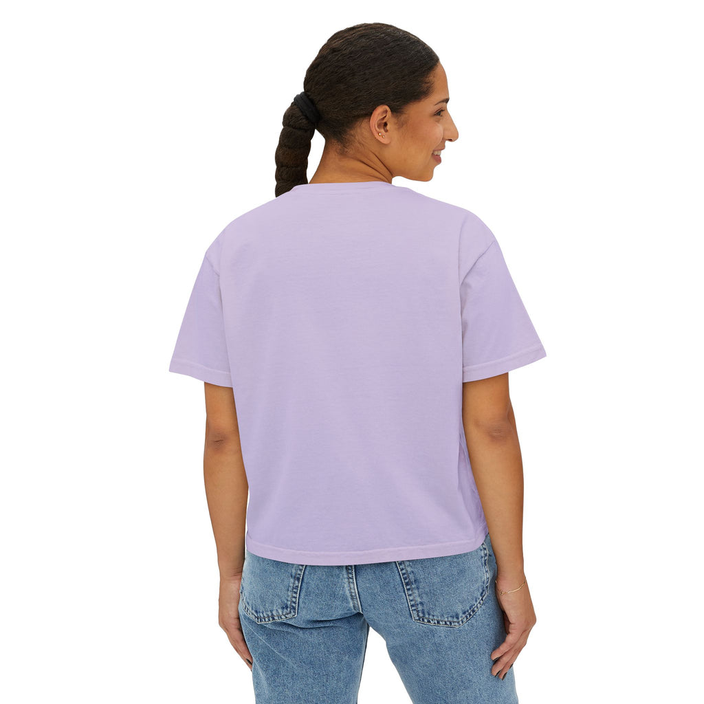 NBM Retro Floral 'New' Boxy Tee — 70s Daisy Graphic Women's Shirt
