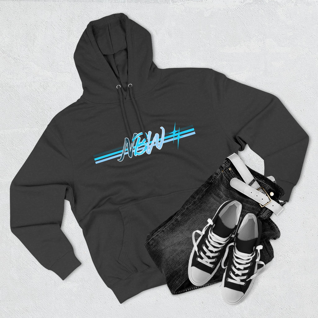 NBW Butterfly Circuit Hoodie — Retro Tech Graphic Fleece Hoodie