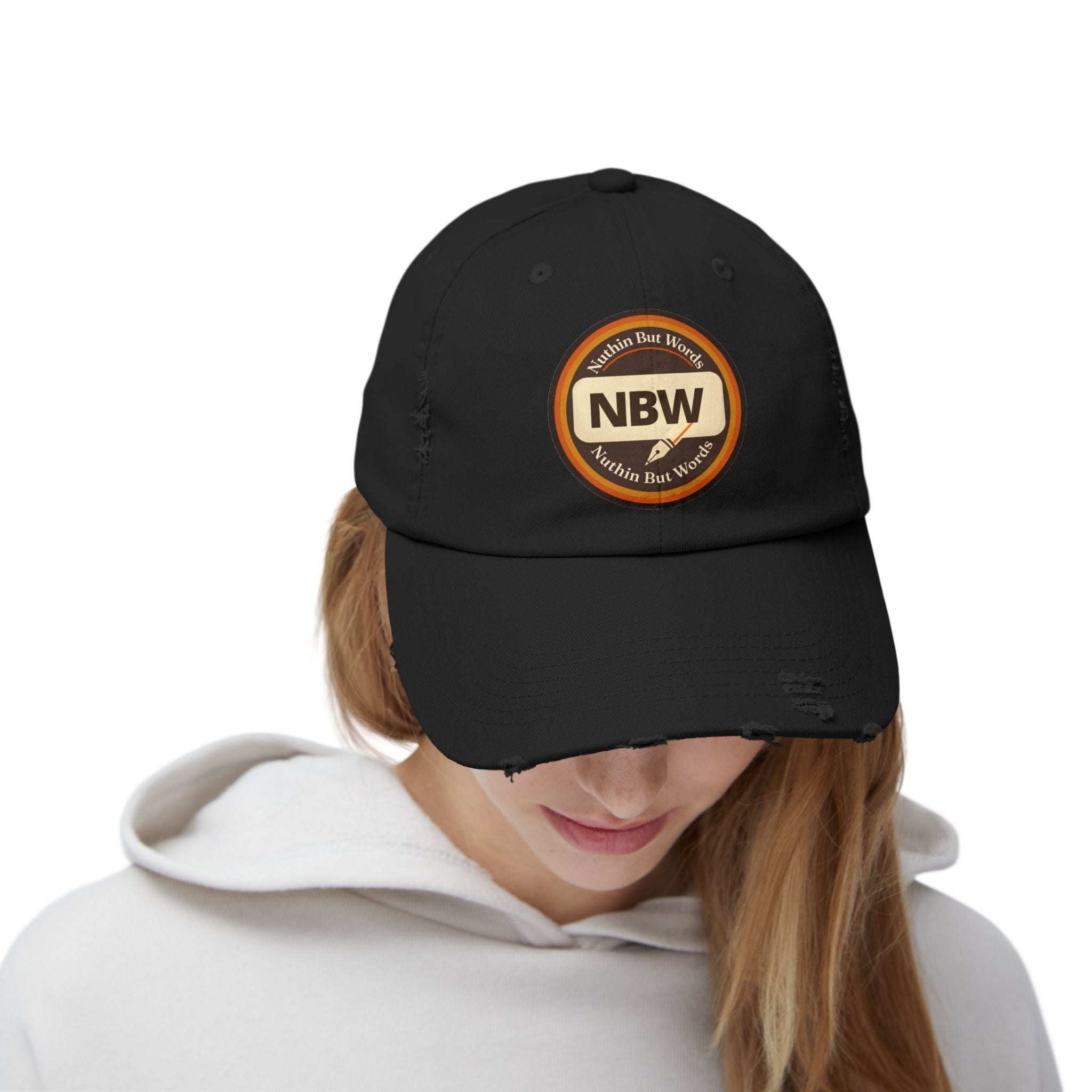 Distressed NBW Logo Cap — Vintage Baseball Hat