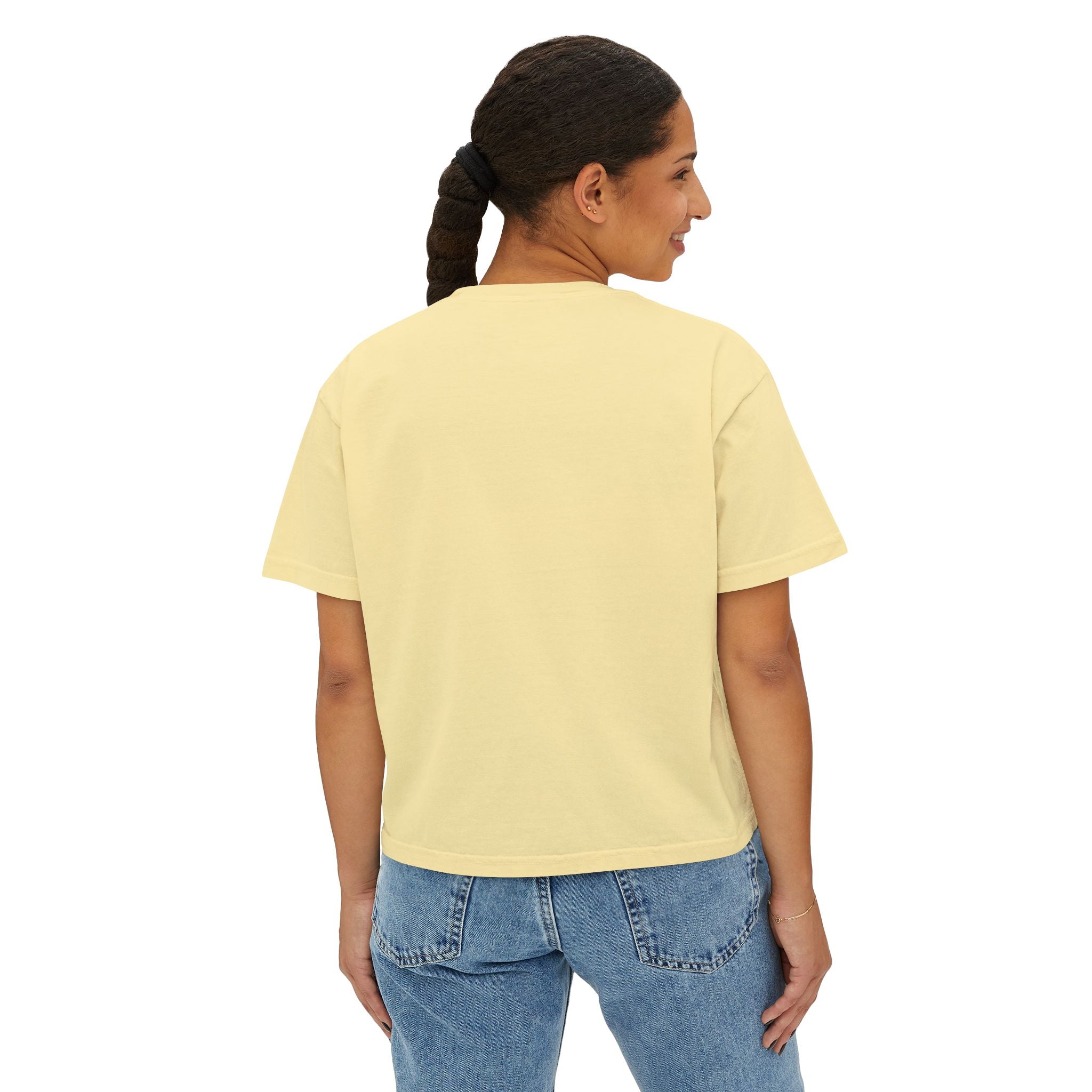 NBM Retro Floral 'New' Boxy Tee — 70s Daisy Graphic Women's Shirt