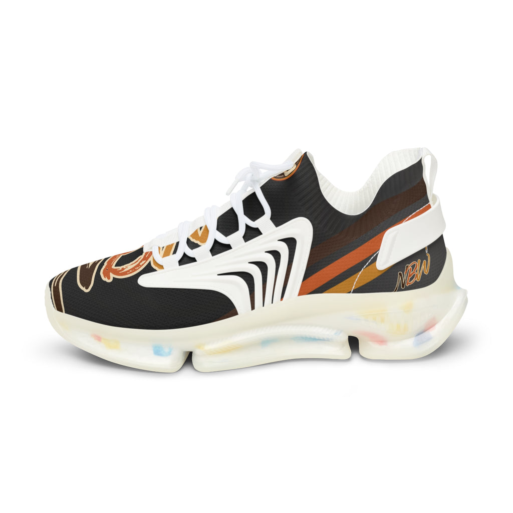 NBW Mesh Running Sneakers — Lightweight Pepper Graphic Athletic Shoes