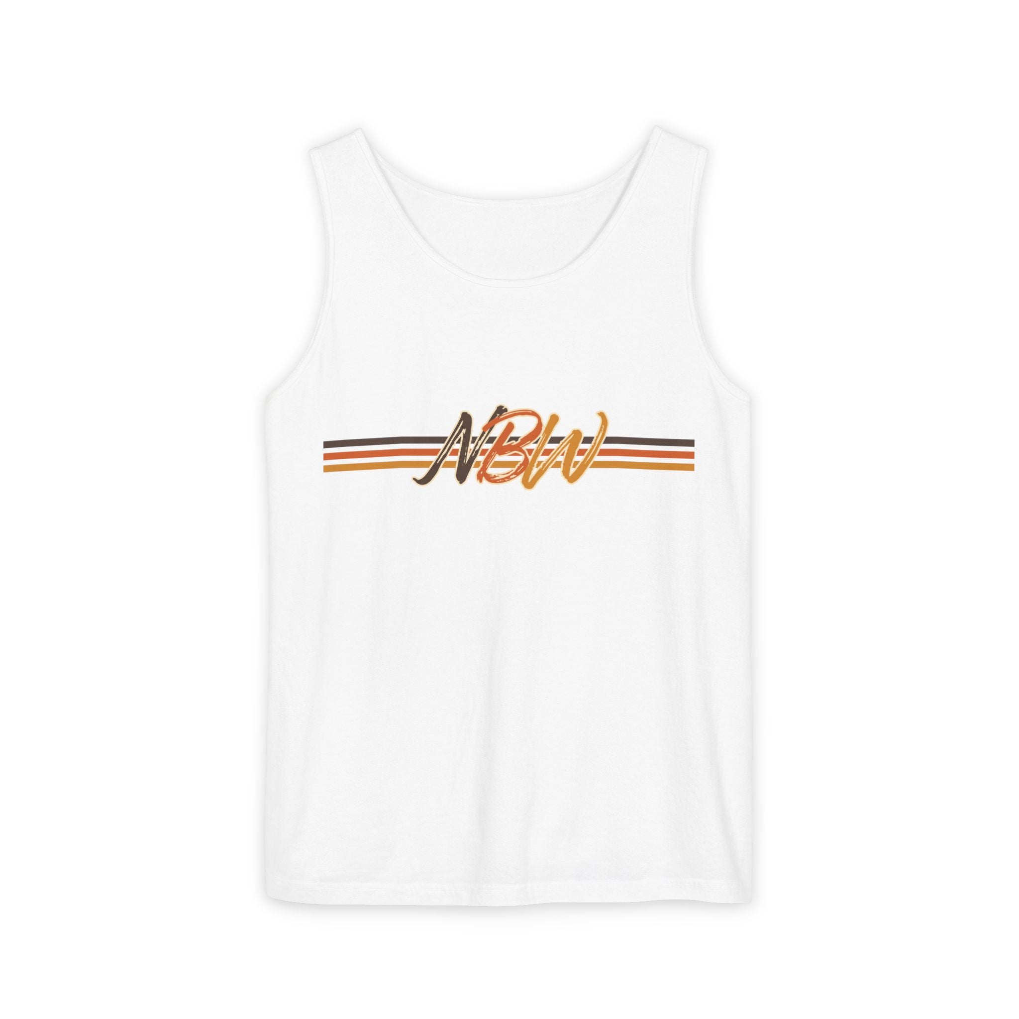 NBW Retro Stripe Tank Top — Vintage-Inspired Athletic Summer Tee