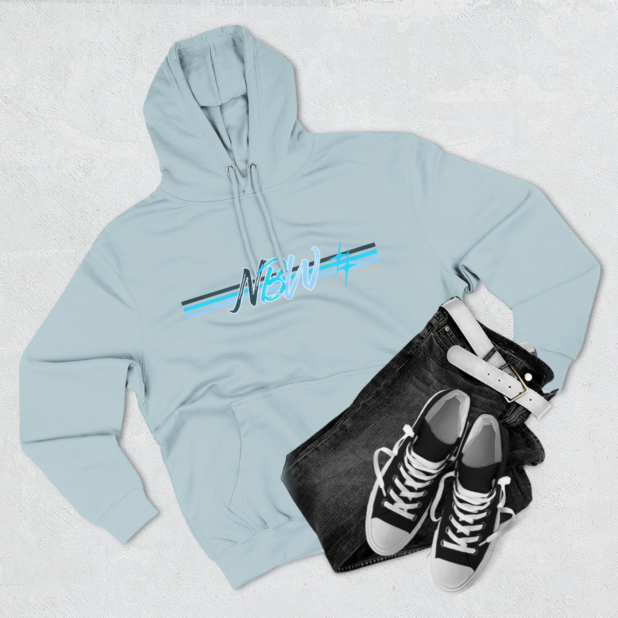 NBW Butterfly Circuit Hoodie — Retro Tech Graphic Fleece Hoodie