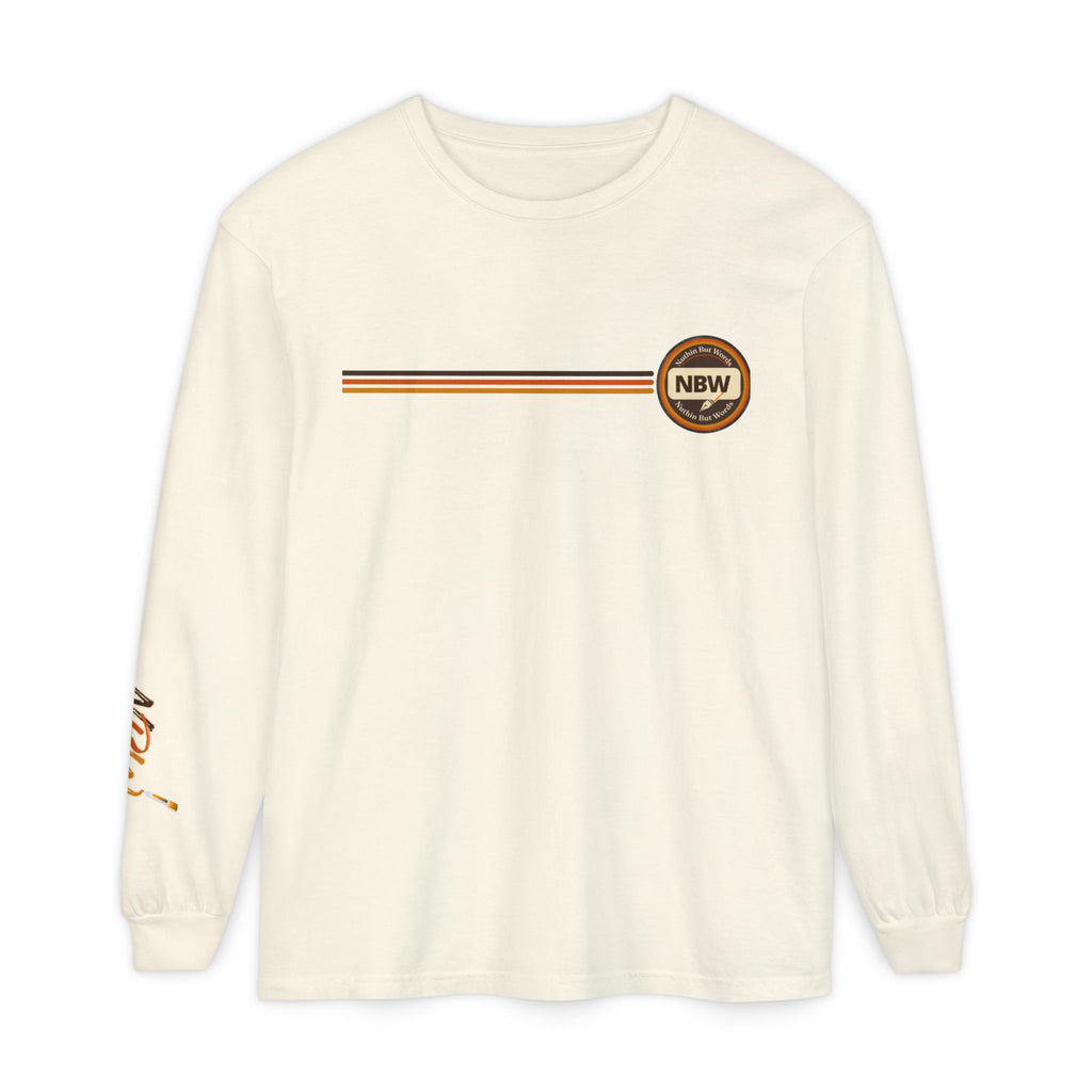 Comfort Colors, NBW Retro Stripe Long Sleeve Branded Tee