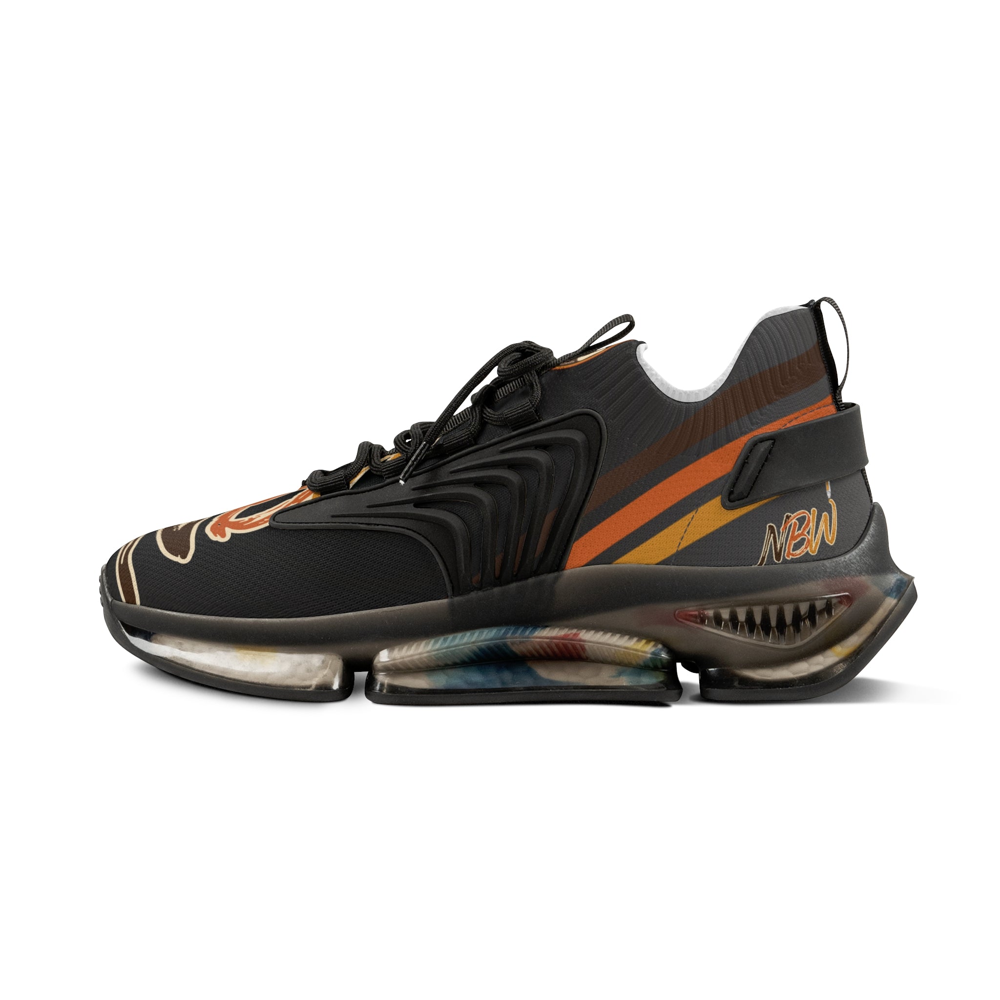 NBW Mesh Running Sneakers — Lightweight Pepper Graphic Athletic Shoes