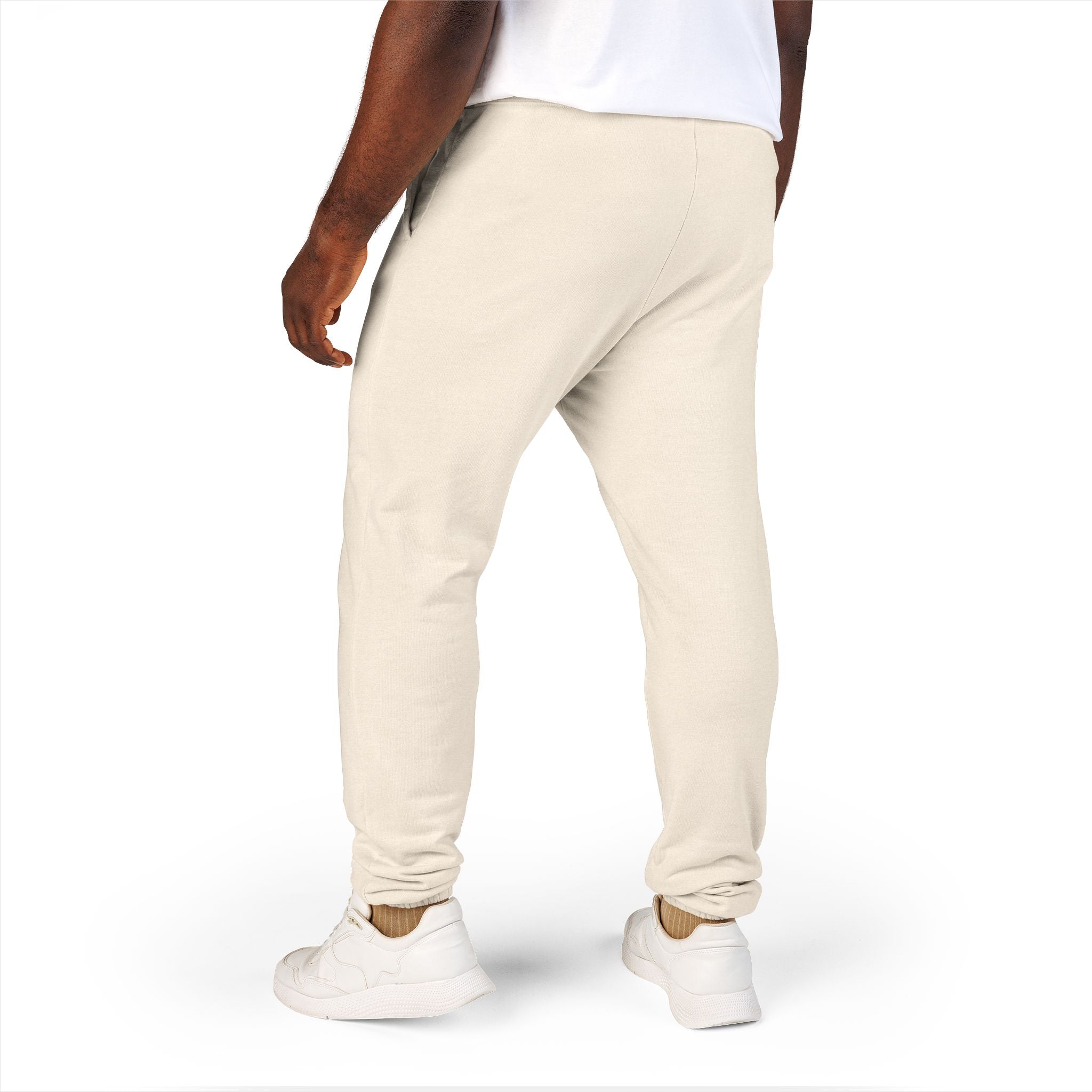 Men's Comfort Color Olive 'Navy' Graphic NBW Sweatpants — Casual Fleece Joggers with Side Print