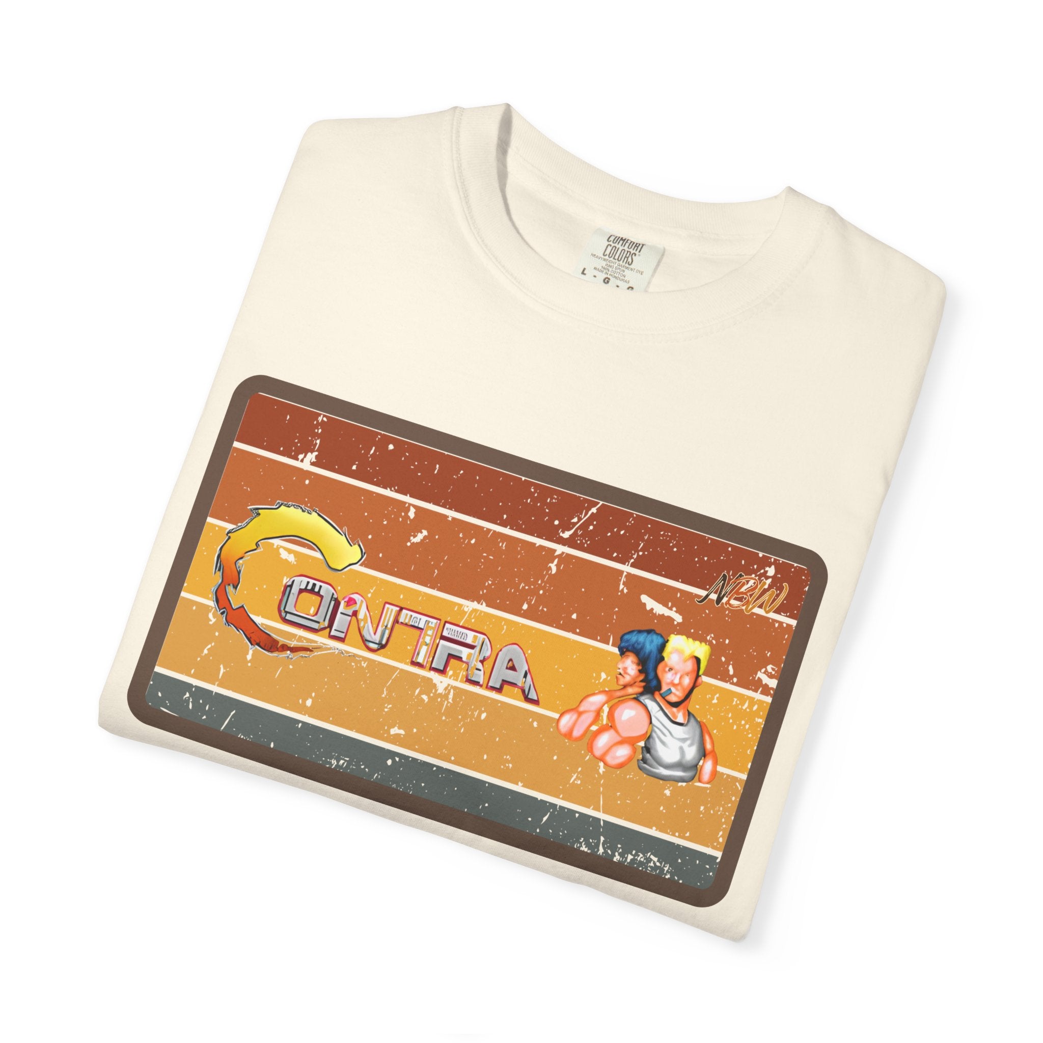NBW Retro Gaming T-Shirt — 'Contra' Pixel Art Vintage Arcade Tee