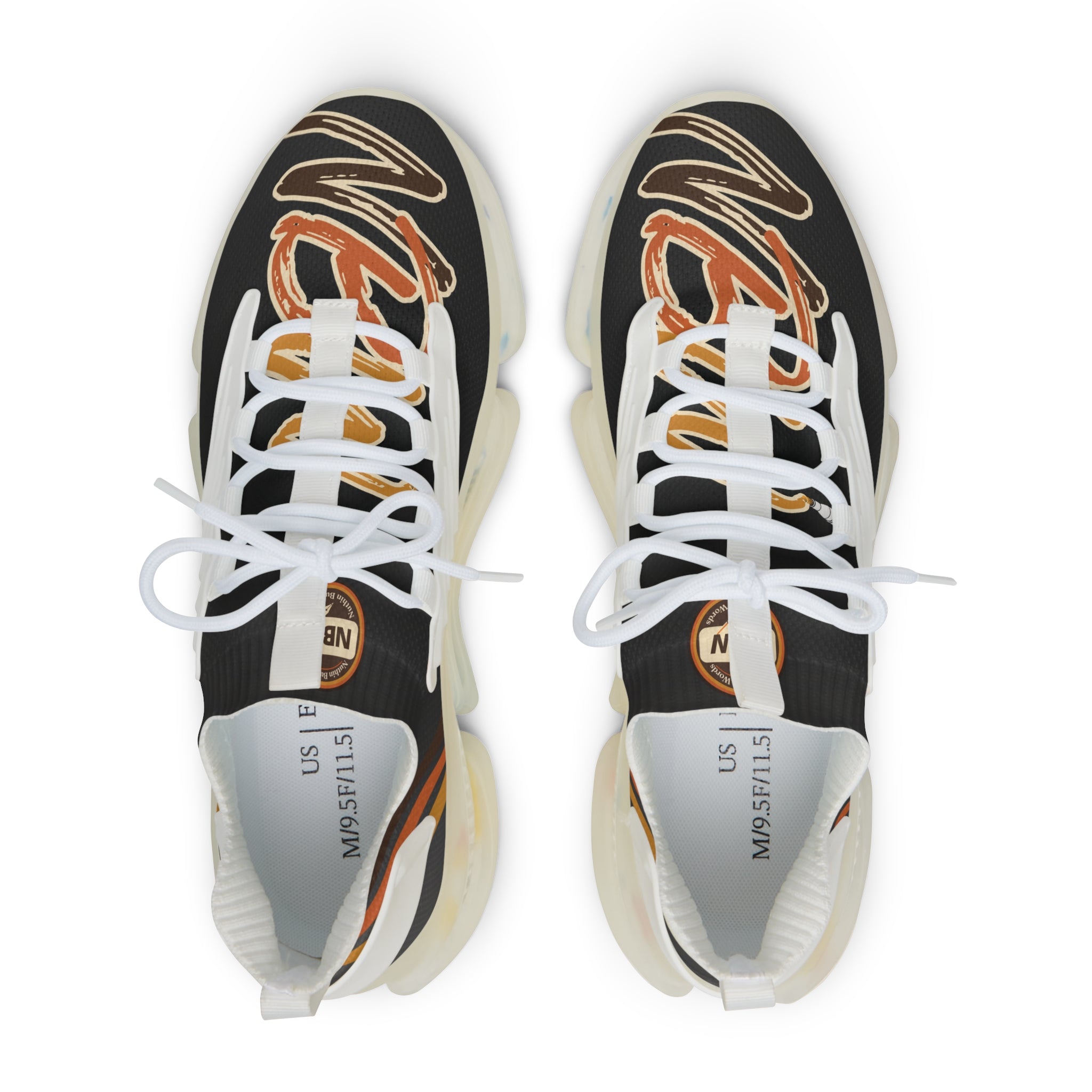 NBW Mesh Running Sneakers — Lightweight Pepper Graphic Athletic Shoes