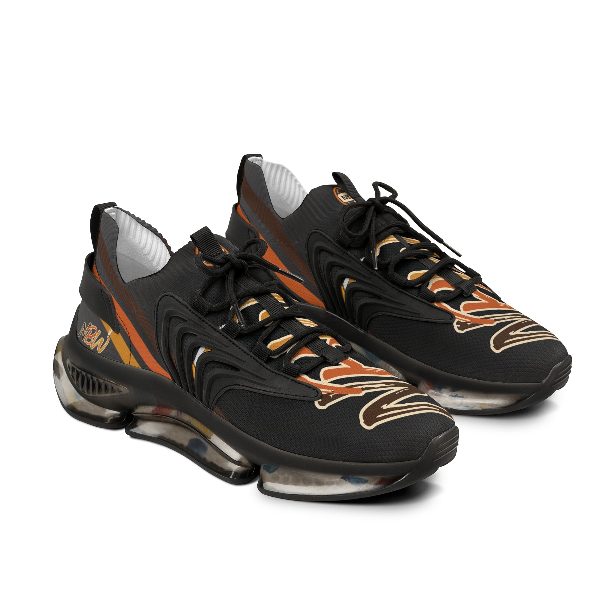 NBW Mesh Running Sneakers — Lightweight Pepper Graphic Athletic Shoes