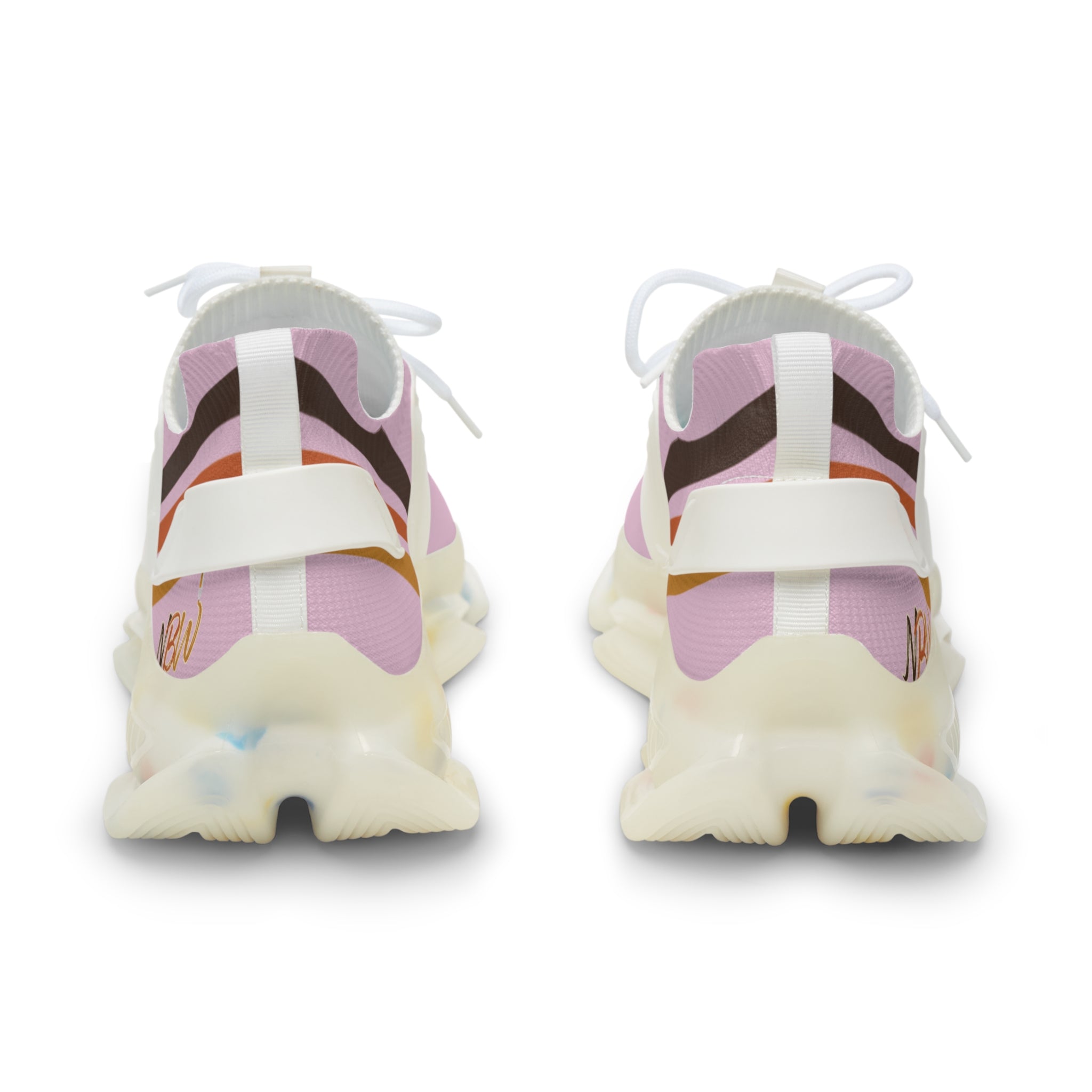 NBW Mesh Running Sneakers — Lightweight Blossom Graphic Athletic Shoes