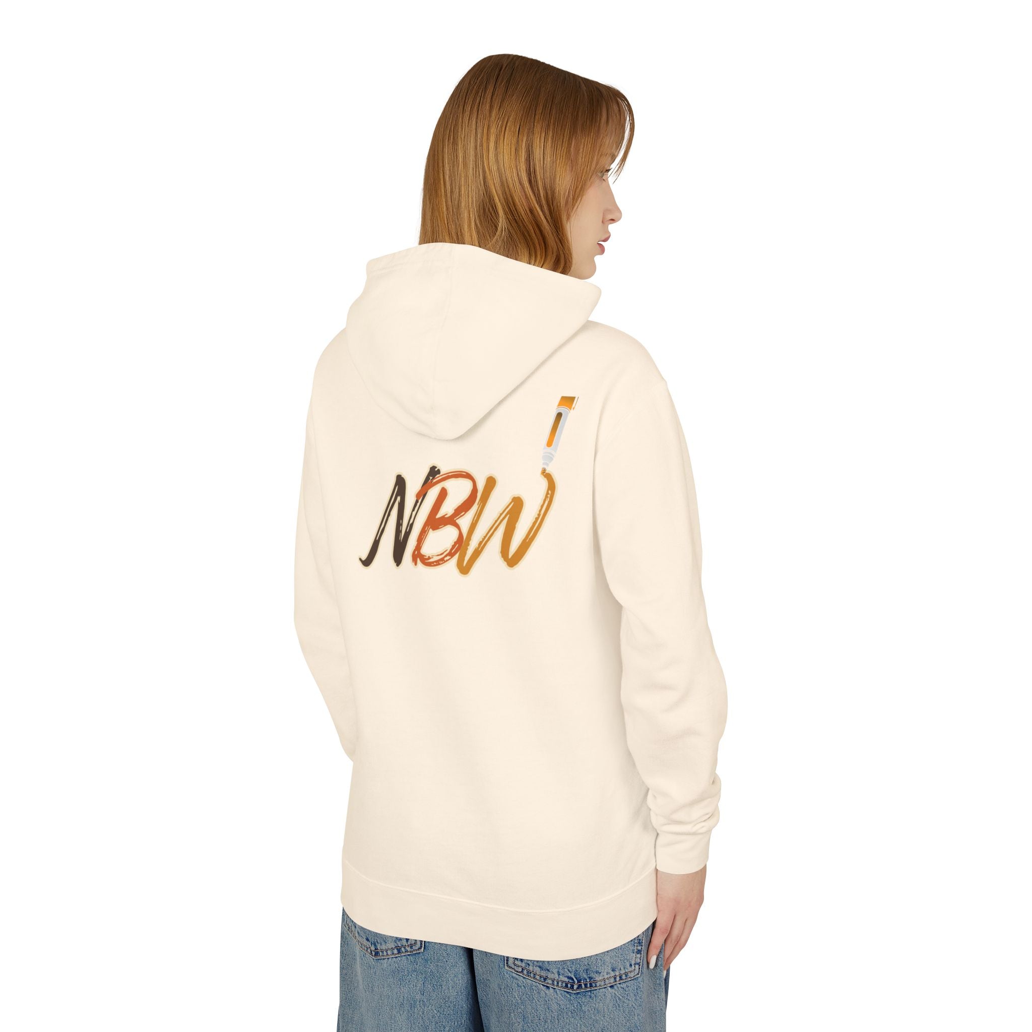 NBW Retro Stripe Hoodie — Lightweight Vintage Logo Sweatshirt