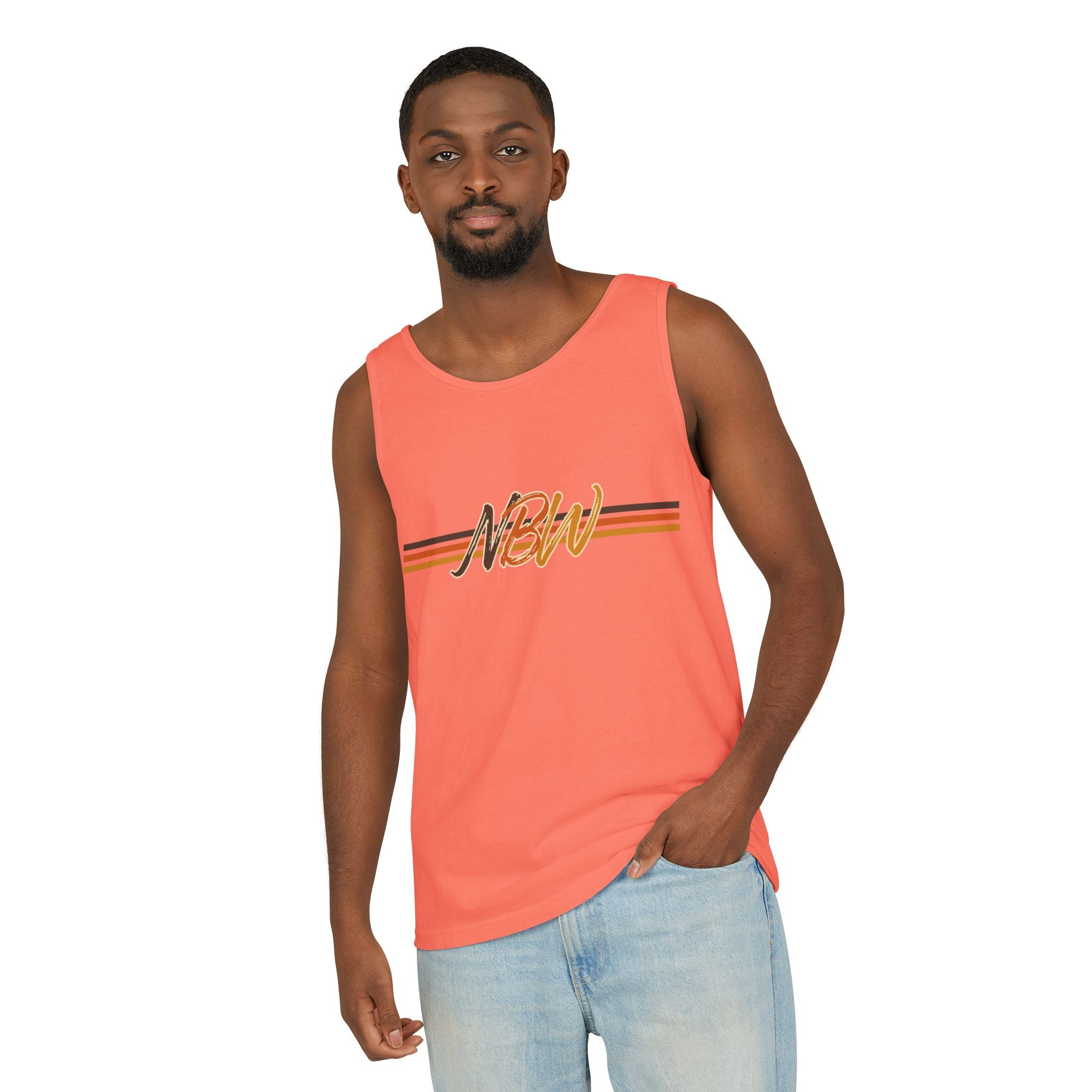 NBW Retro Stripe Tank Top — Vintage-Inspired Athletic Summer Tee