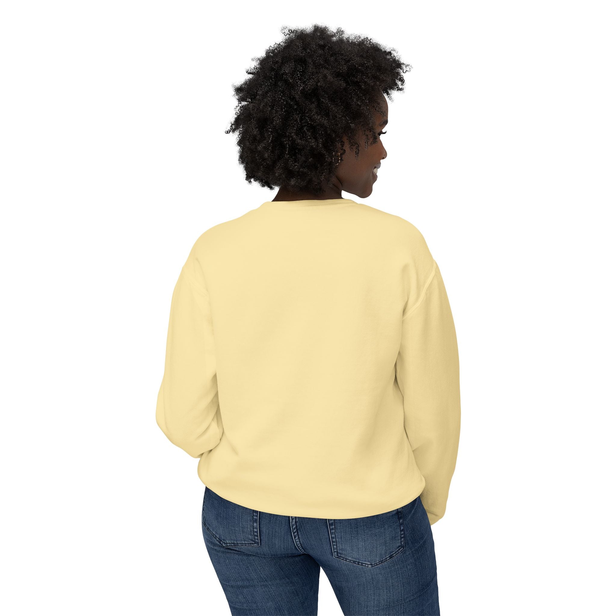 Crewneck Sweatshirt — Retro NBW Stripe Logo Lightweight Pullover