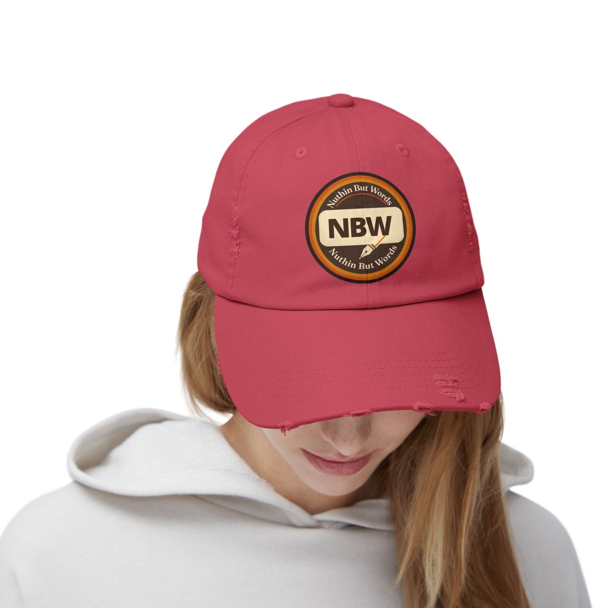 Distressed NBW Logo Cap — Vintage Baseball Hat
