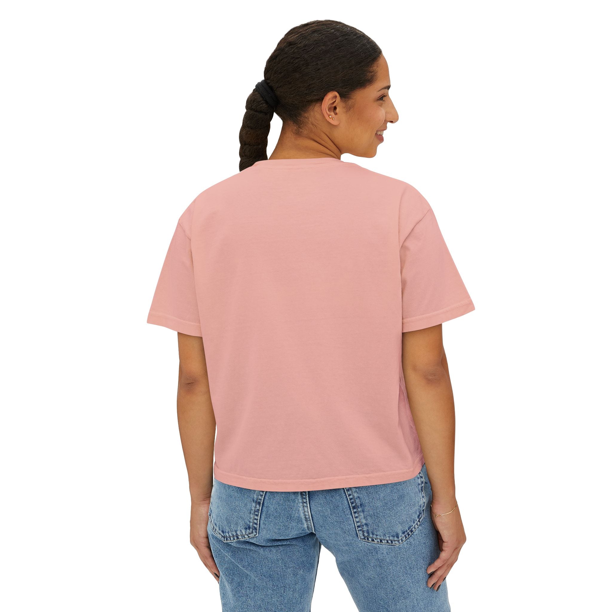 NBM Retro Floral 'New' Boxy Tee — 70s Daisy Graphic Women's Shirt