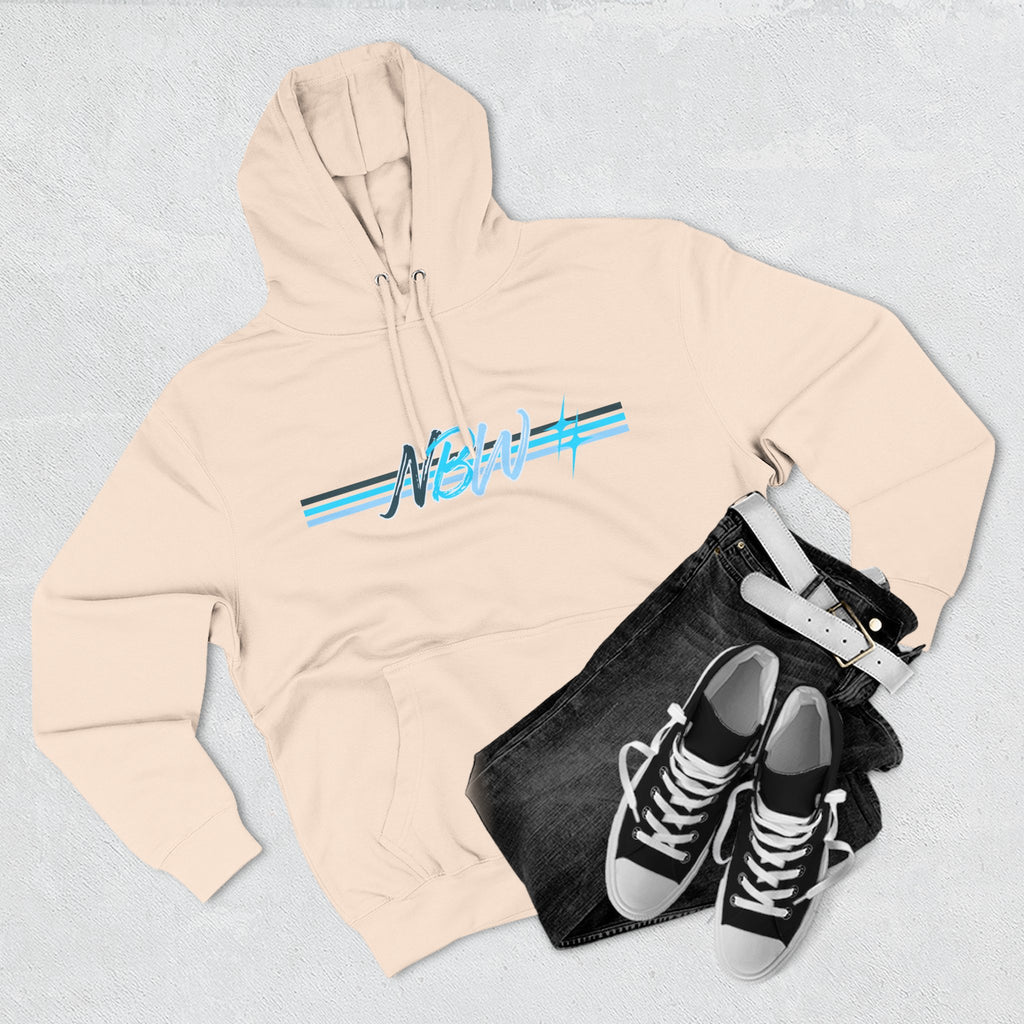 NBW Butterfly Circuit Hoodie — Retro Tech Graphic Fleece Hoodie