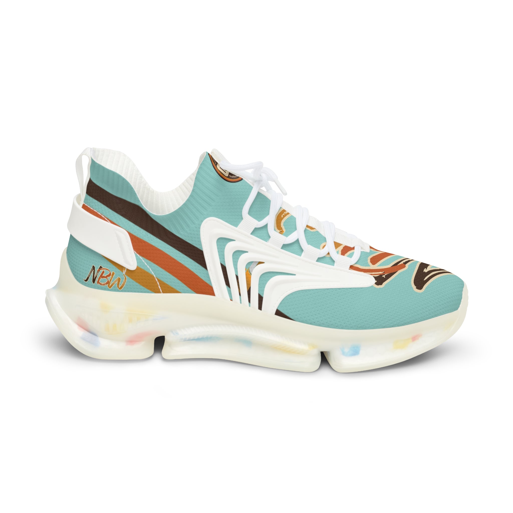 NBW Mesh Running Sneakers — Lightweight chalky Mint Graphic Athletic Shoes