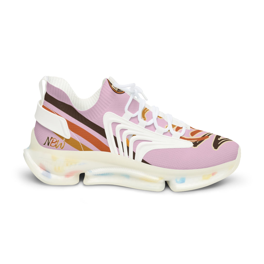 NBW Mesh Running Sneakers — Lightweight Blossom Graphic Athletic Shoes