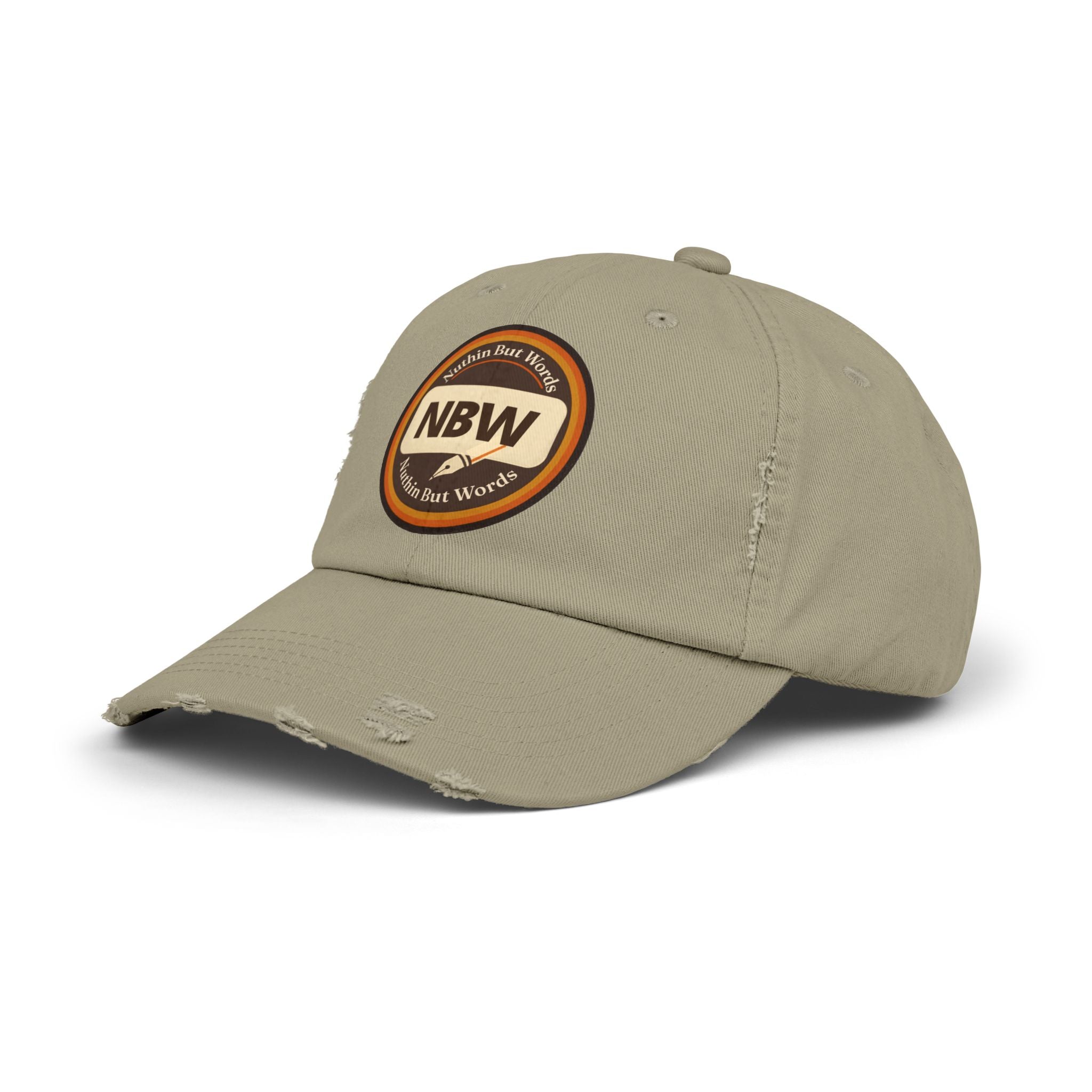 Distressed NBW Logo Cap — Vintage Baseball Hat