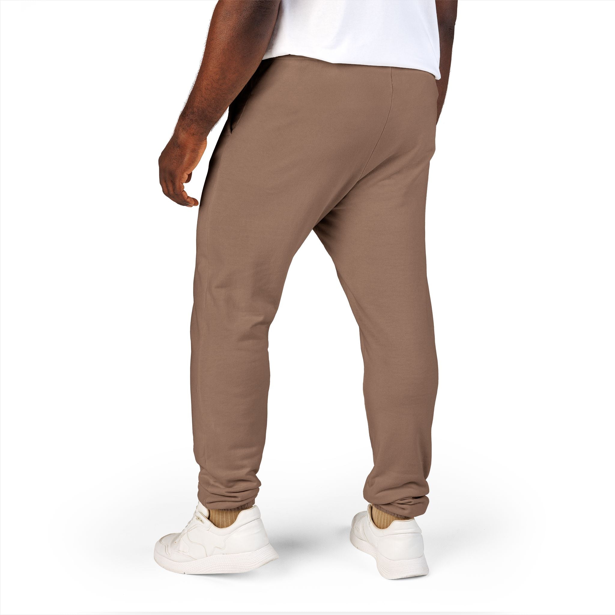 Men's Comfort Color Olive 'Navy' Graphic NBW Sweatpants — Casual Fleece Joggers with Side Print