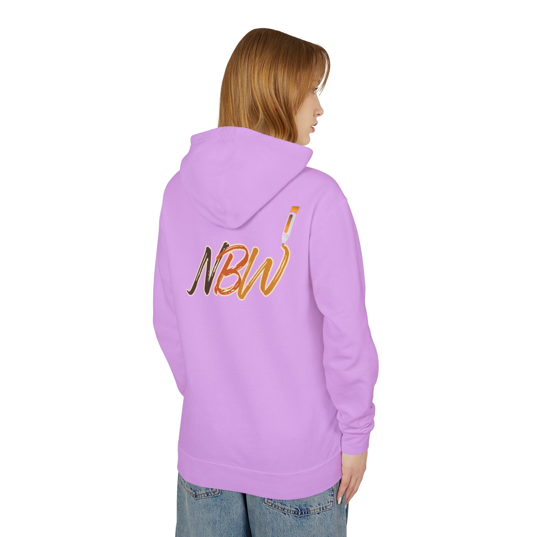 NBW Retro Stripe Hoodie — Lightweight Vintage Logo Sweatshirt