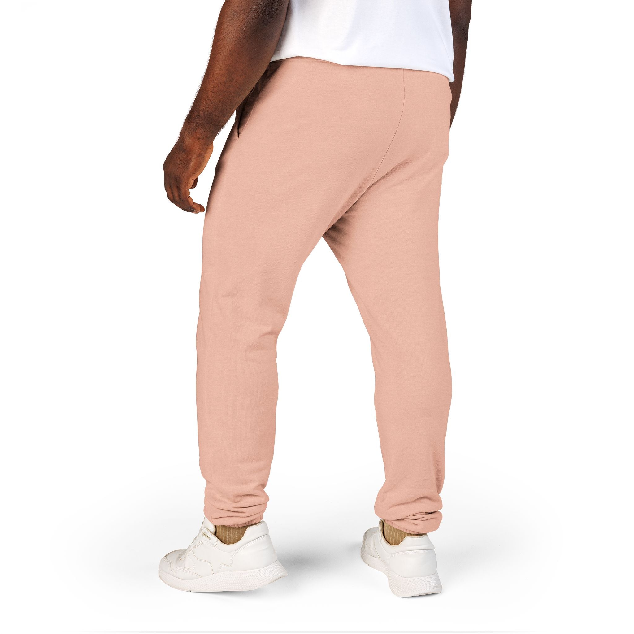Men's Comfort Color Olive 'Navy' Graphic NBW Sweatpants — Casual Fleece Joggers with Side Print