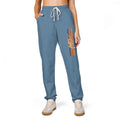 Men's Comfort Color Olive 'Navy' Graphic NBW Sweatpants — Casual Fleece Joggers with Side Print