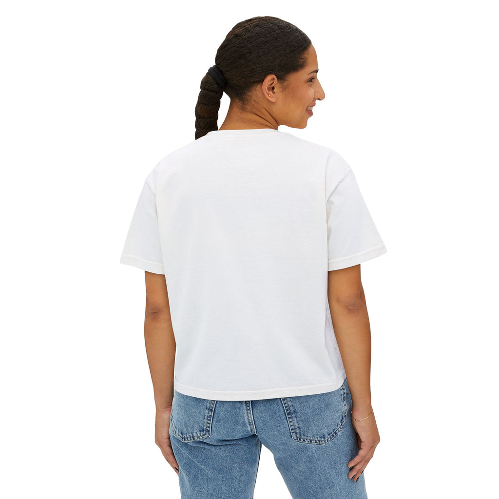NBM Retro Floral 'New' Boxy Tee — 70s Daisy Graphic Women's Shirt