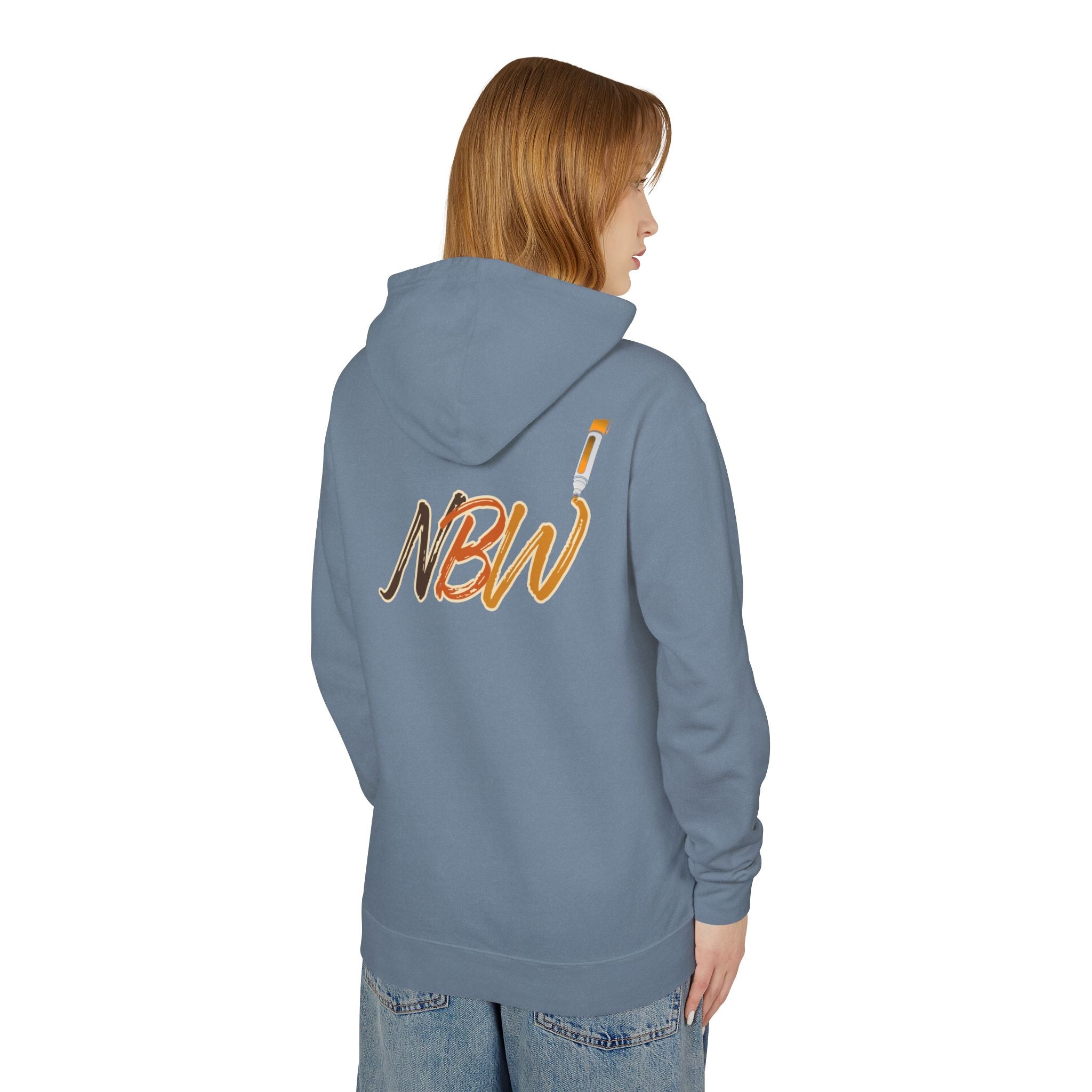 NBW Retro Stripe Hoodie — Lightweight Vintage Logo Sweatshirt
