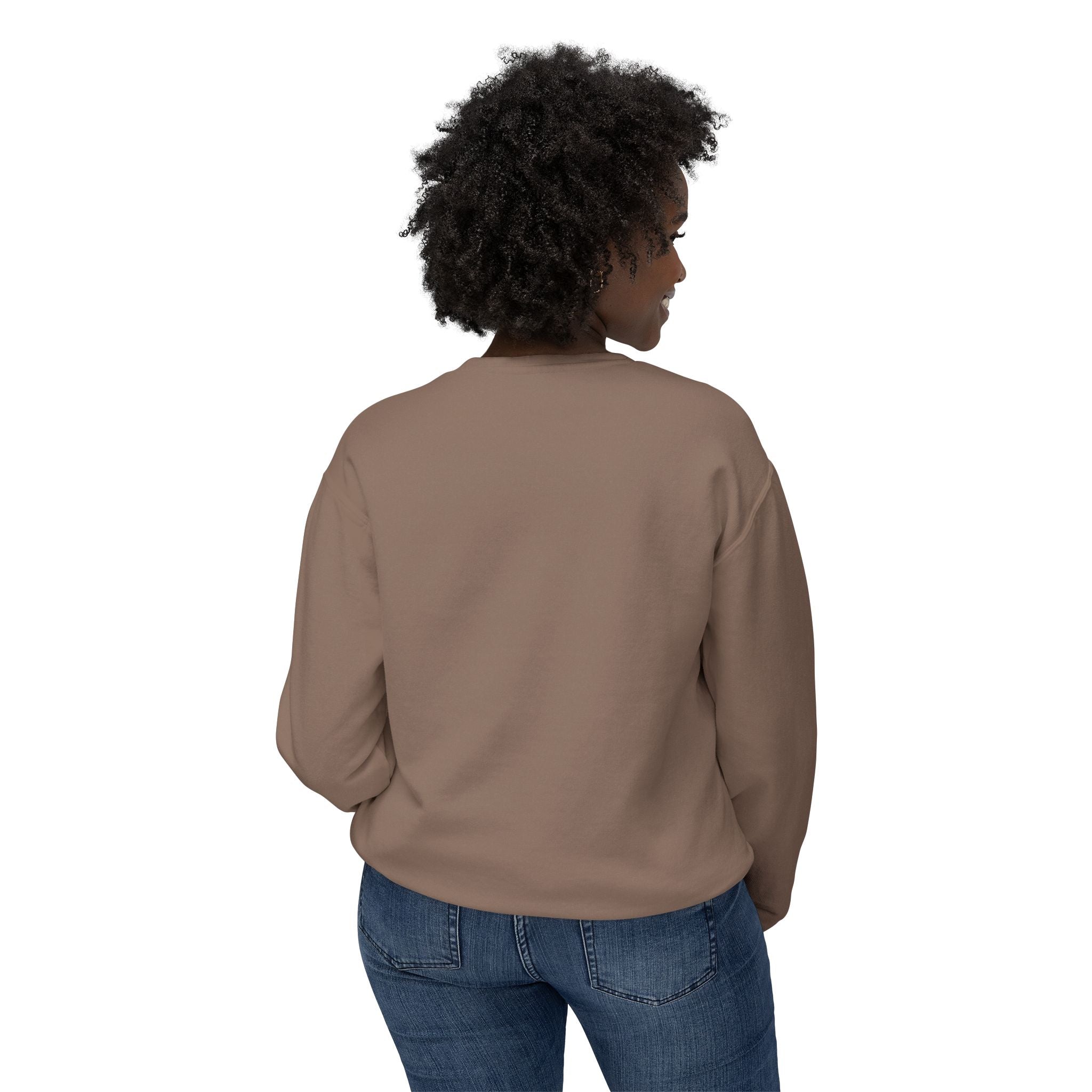 Crewneck Sweatshirt — Retro NBW Stripe Logo Lightweight Pullover