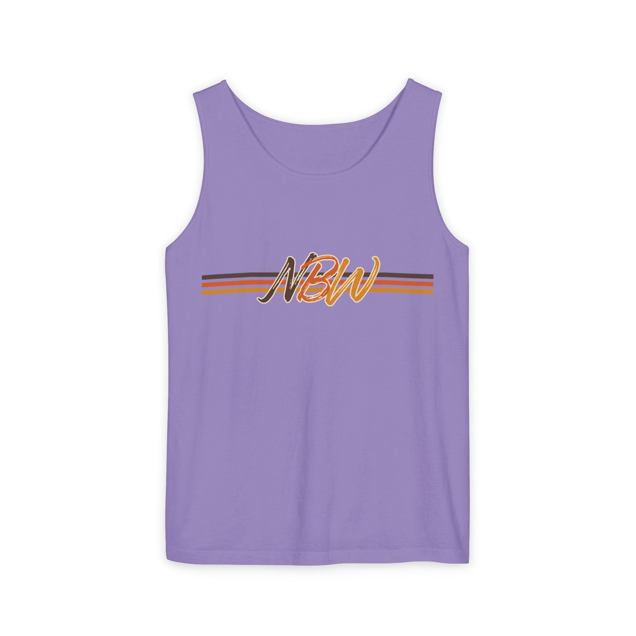 NBW Retro Stripe Tank Top — Vintage-Inspired Athletic Summer Tee
