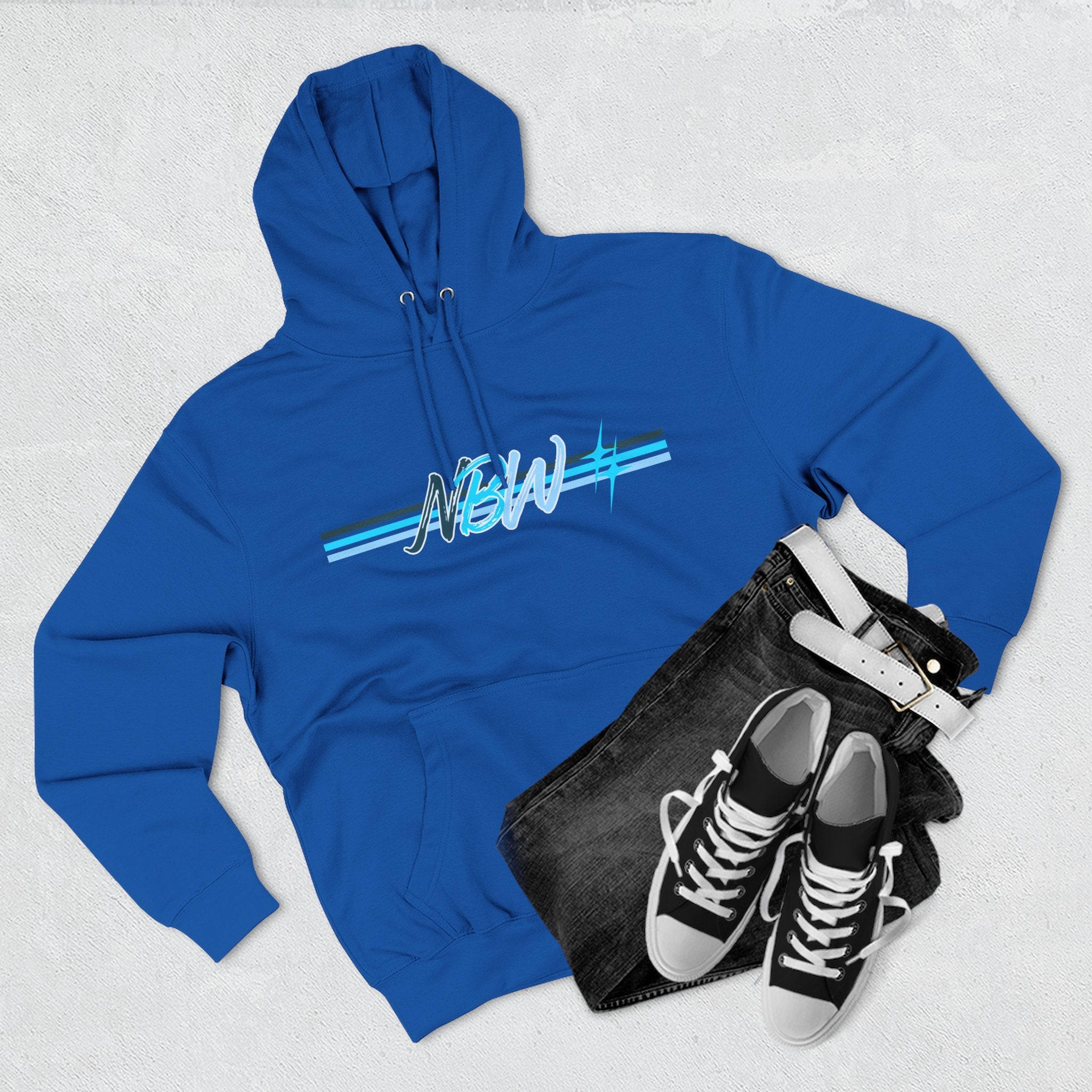NBW Butterfly Circuit Hoodie — Retro Tech Graphic Fleece Hoodie