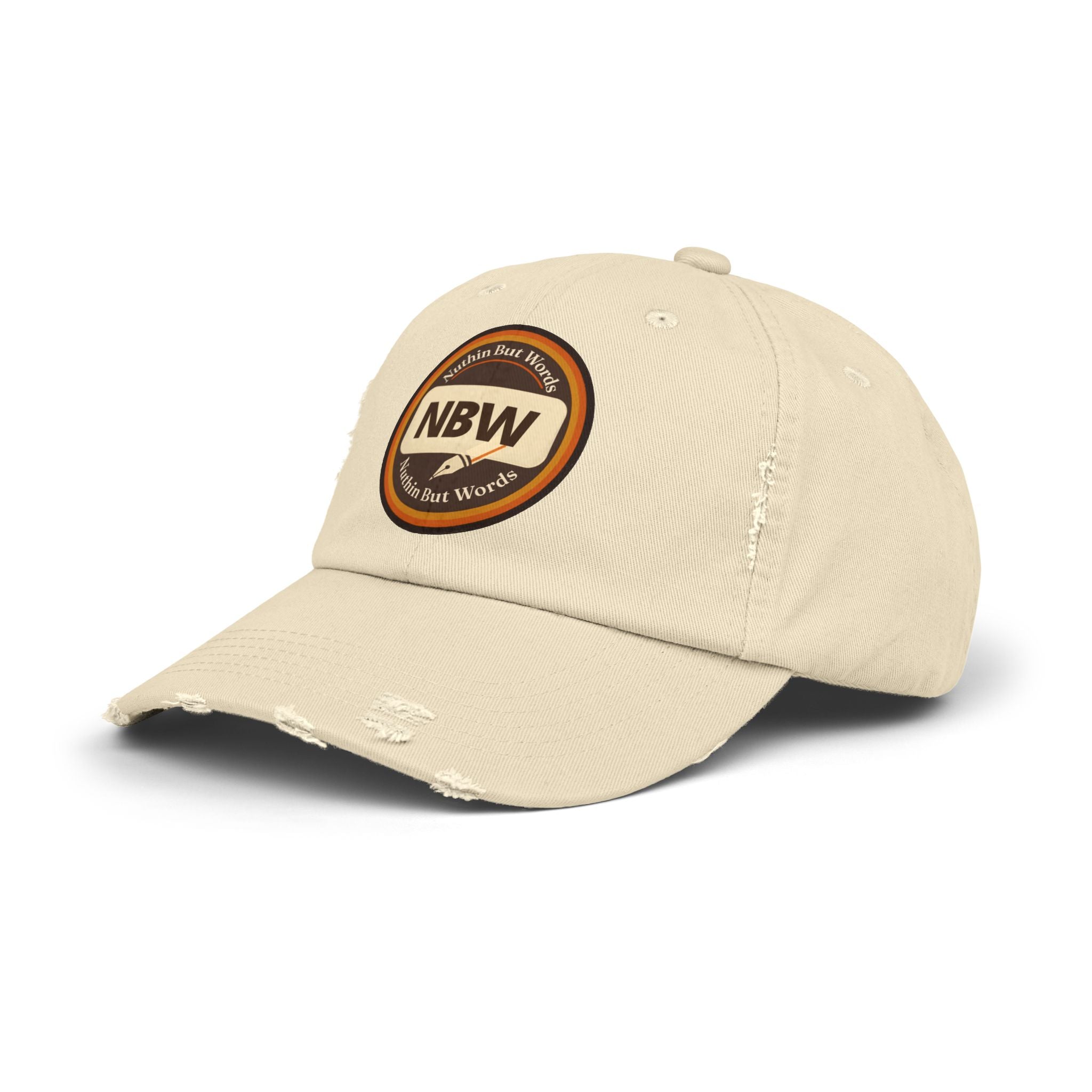 Distressed NBW Logo Cap — Vintage Baseball Hat