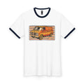 NBW Retro Van Ringer Tee — Vintage 70s Camper Van Graphic Shirt