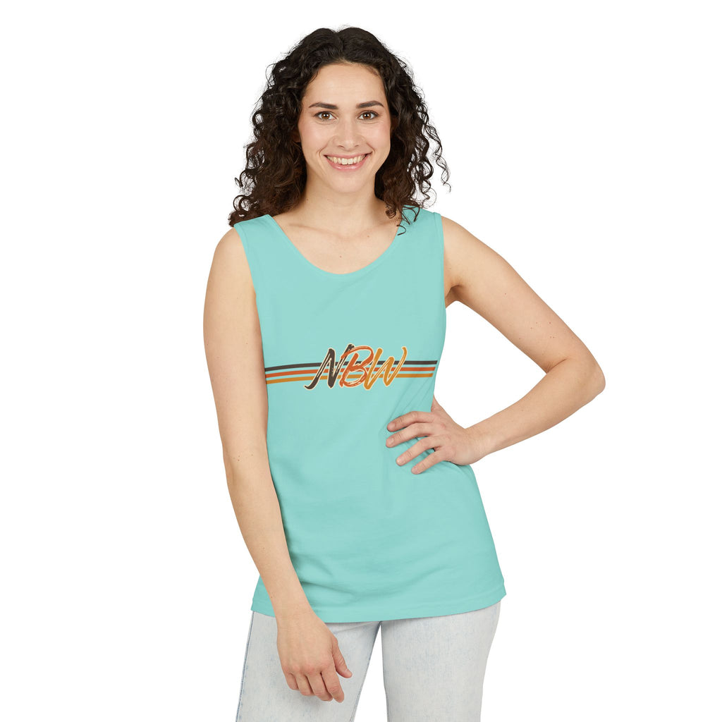 NBW Retro Stripe Tank Top — Vintage-Inspired Athletic Summer Tee