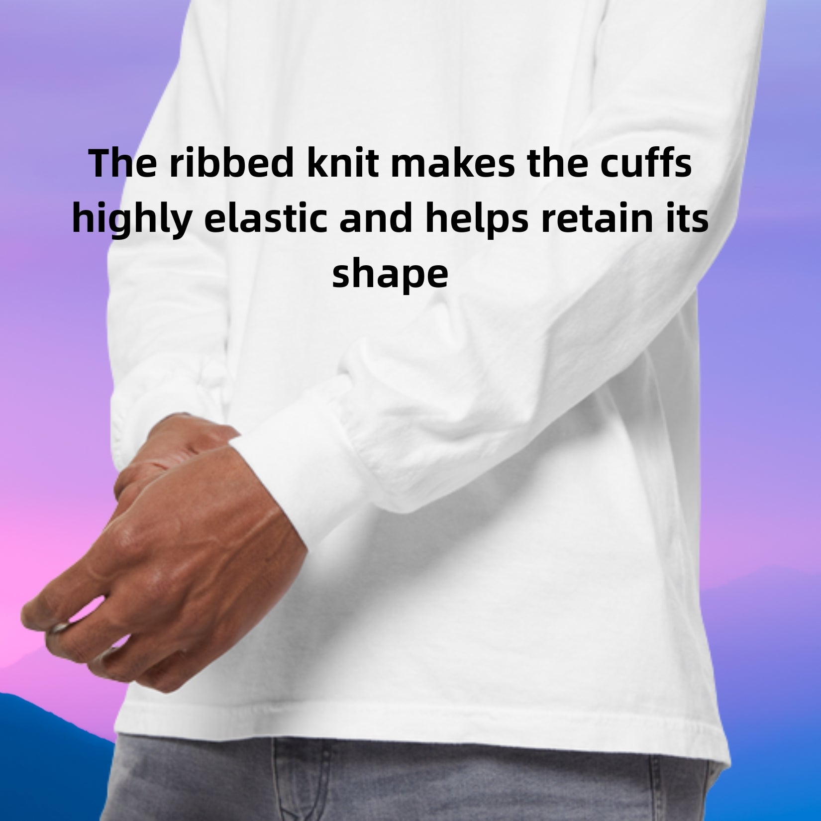 Comfort Colors, NBW Retro Stripe Long Sleeve Branded Tee