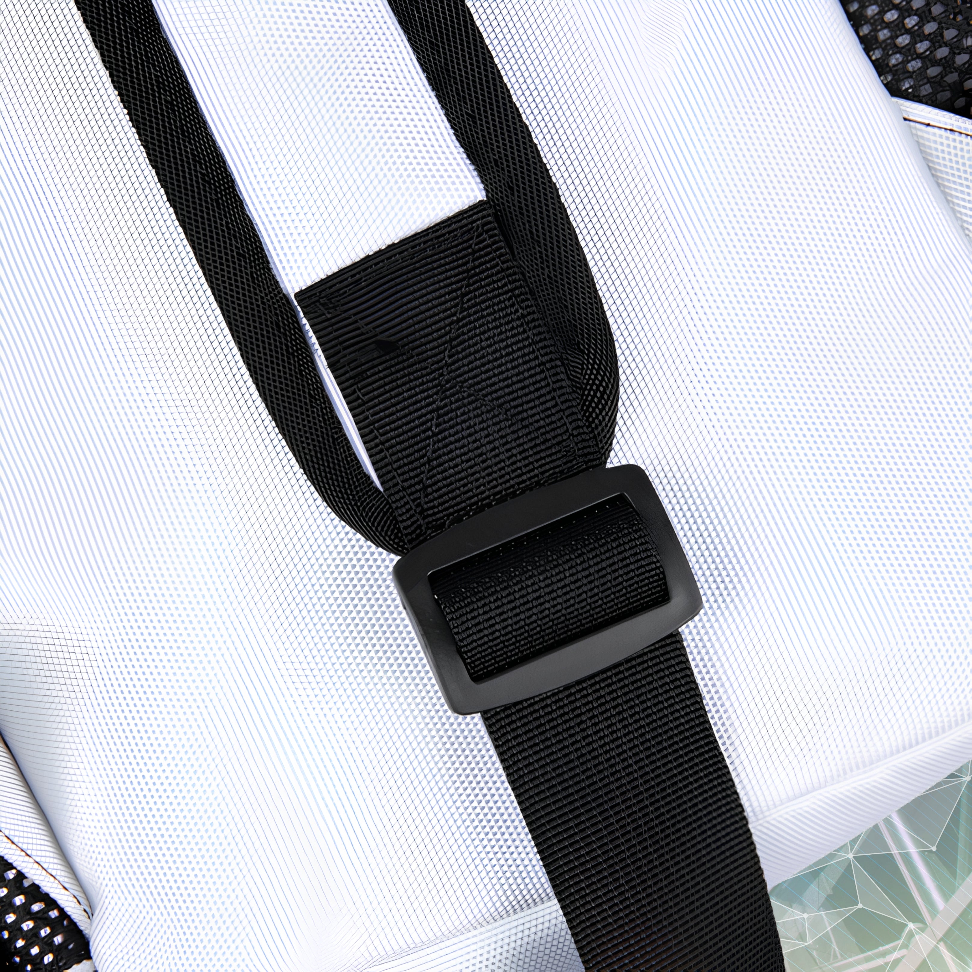 NBW Retro Stripe Chest Bag –Blossom Sling Pack Branded with Script