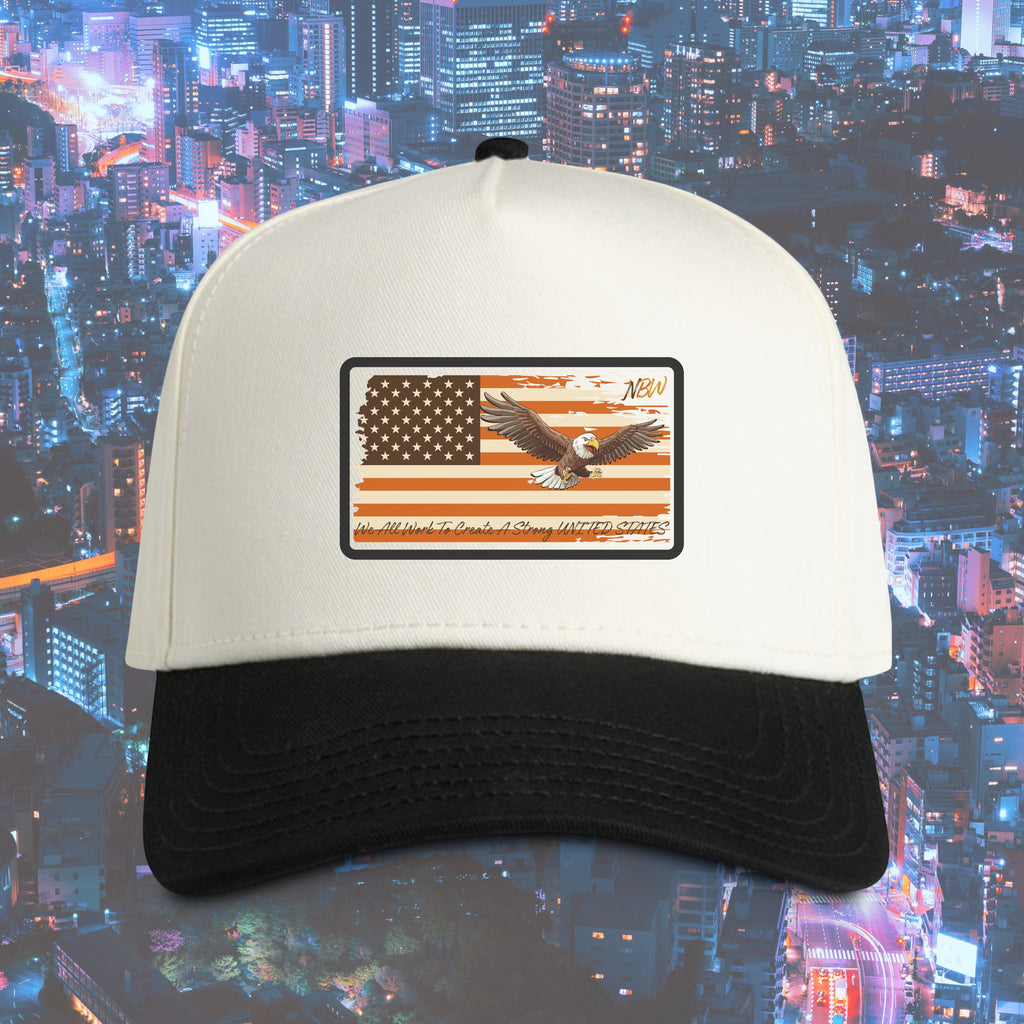 NBW American Flag Eagle Patch Cap one-size fit