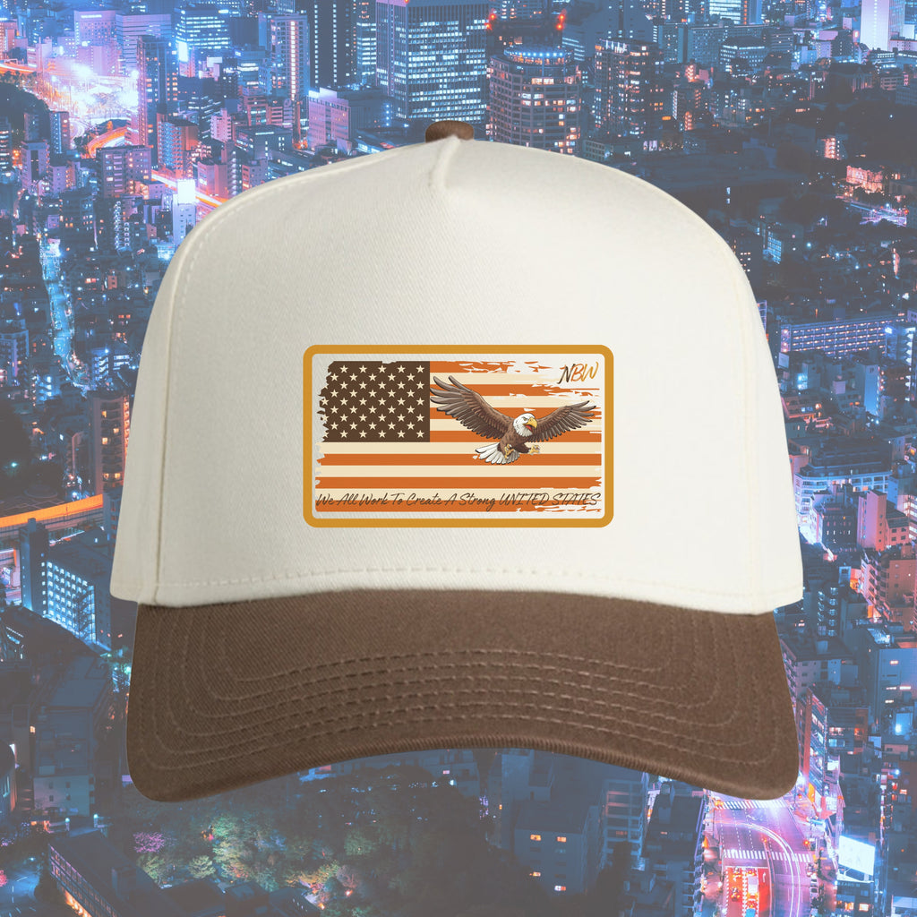 NBW American Flag Eagle Patch Cap one-size fit