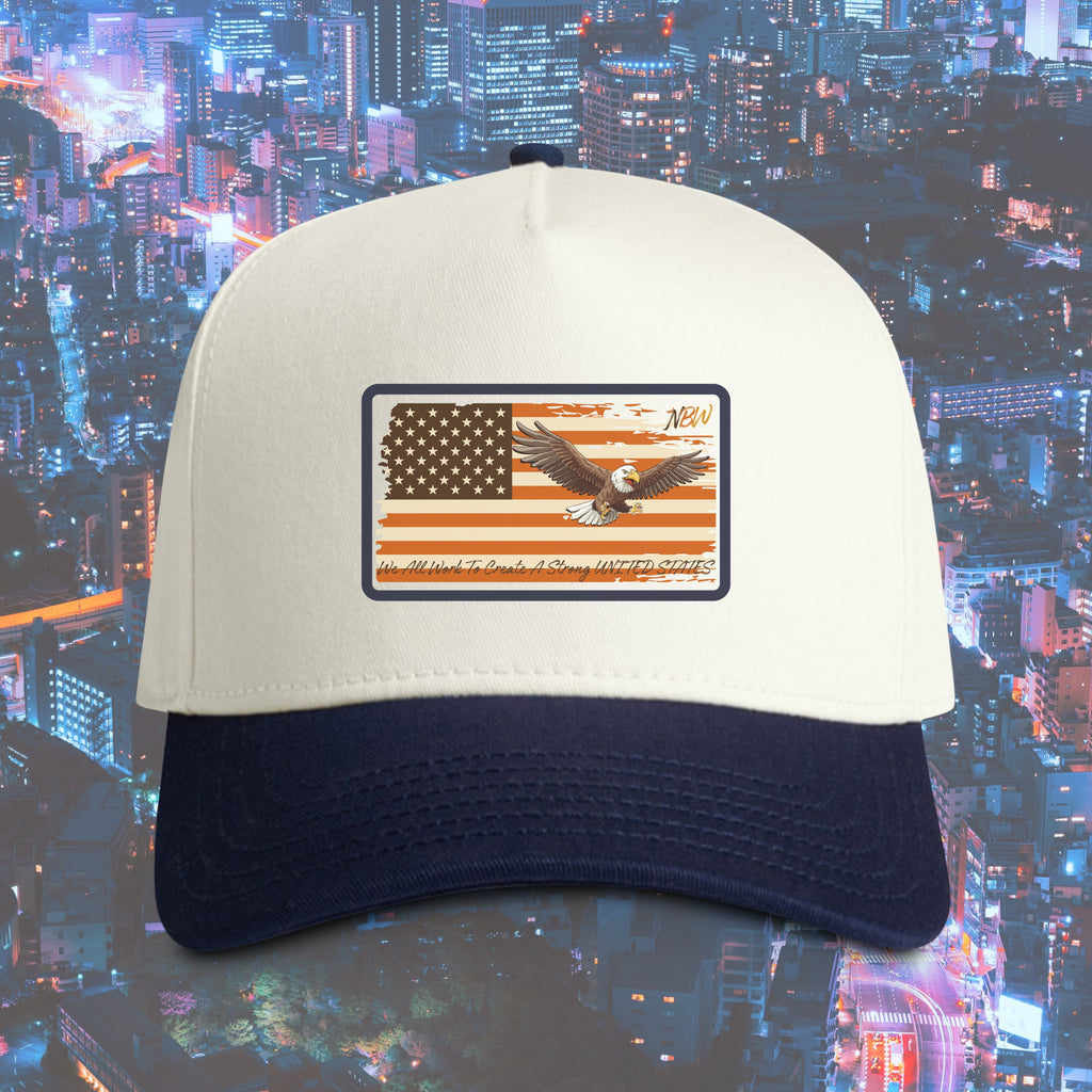 NBW American Flag Eagle Patch Cap one-size fit