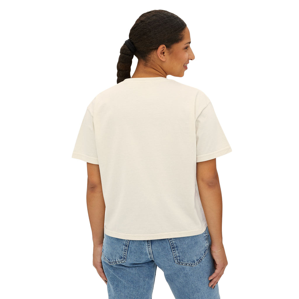 NBM Retro Floral 'New' Boxy Tee — 70s Daisy Graphic Women's Shirt