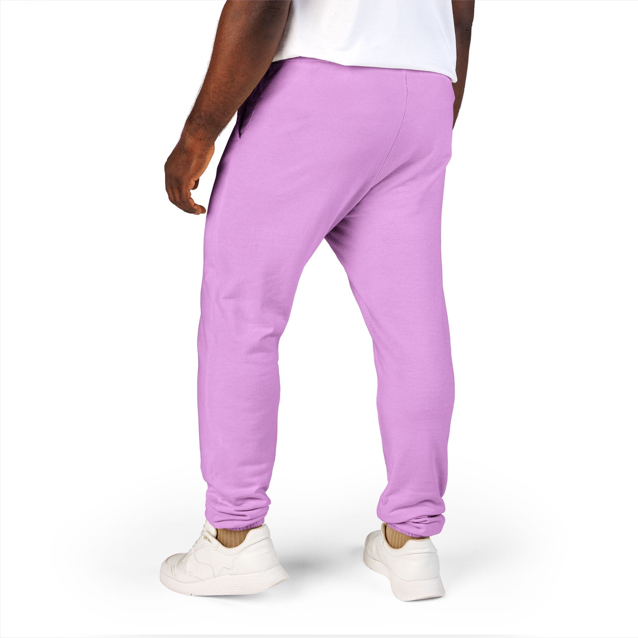 Men's Comfort Color Olive 'Navy' Graphic NBW Sweatpants — Casual Fleece Joggers with Side Print