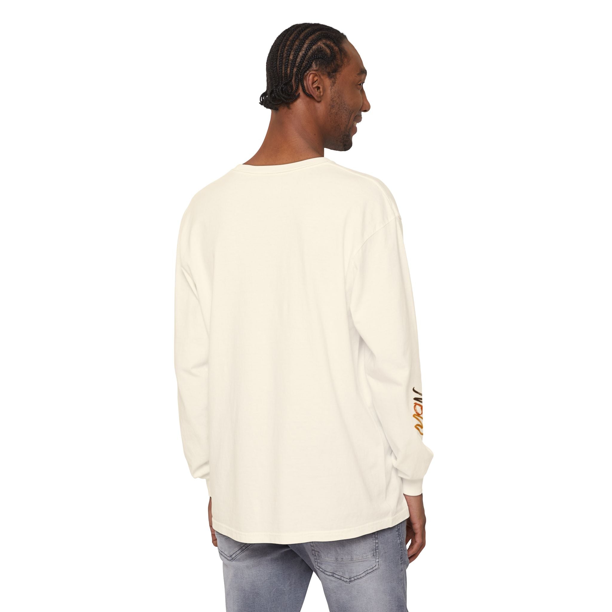 Comfort Colors, NBW Retro Stripe Long Sleeve Branded Tee